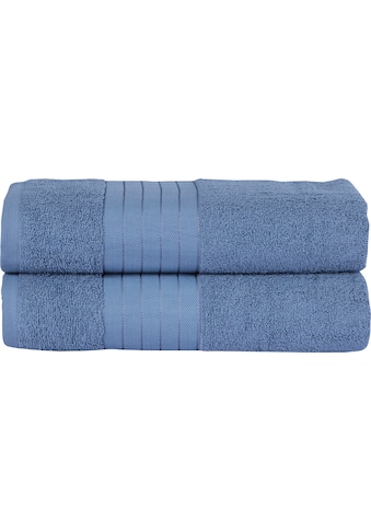 good morning Badetuch »Uni Towels«, (2 St.), mit gewebtem Rand kaufen