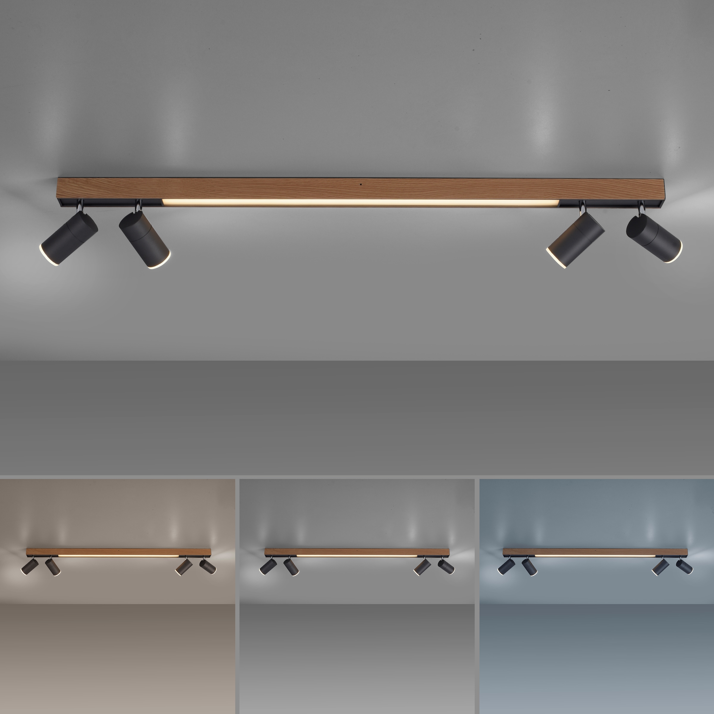 Neuhaus PURE LED Deckenleuchte »PURE Lines Spot« LED-Board 1 Stk. warmweiß - kaltweiß Spots dreh- und schwenkbar, CCT, dimmbar