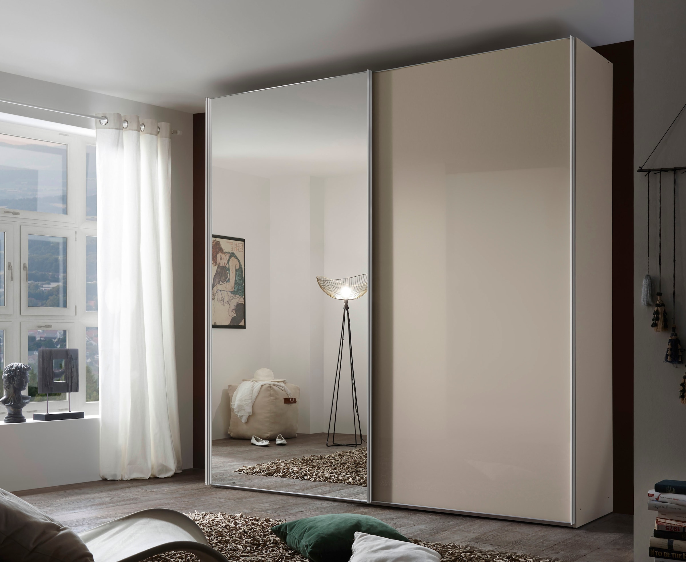 STAUD Schwebetürenschrank »Sonate Rom mit Spiegel, Made in Germany« Mit vier verschiedenen Ausstattungsvarianten