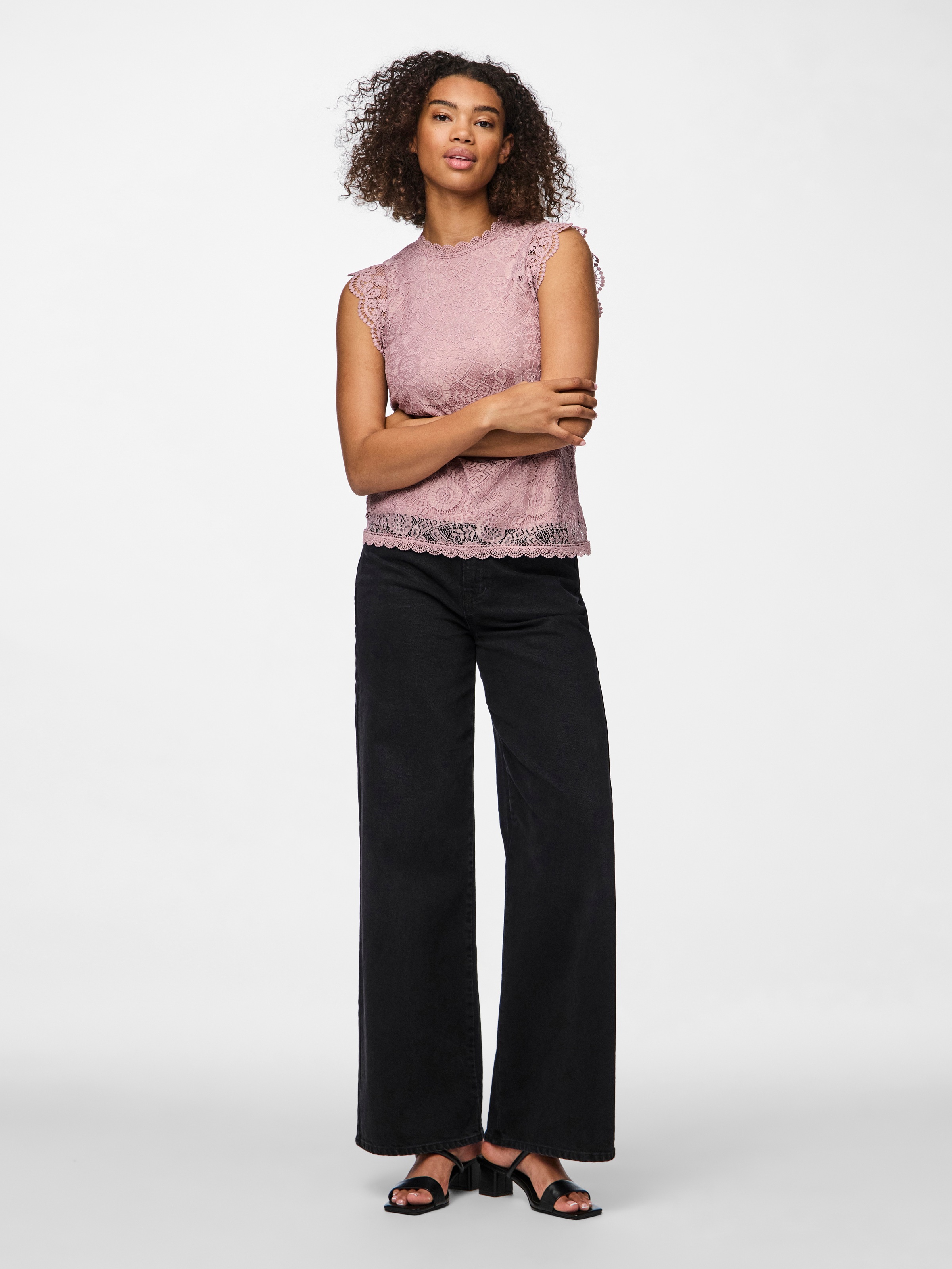 pieces Spitzentop »PCOLLINE«