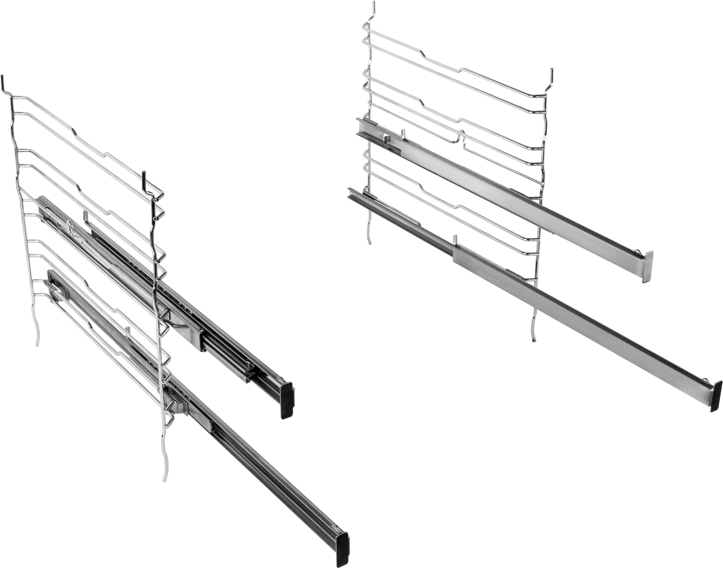 BAUKNECHT Elektro-Herd-Set »HIR4 EP8V2 PT«, mit 2-fach-Teleskopauszug, Pyrolyse-Selbstreinigung, (Set), Pyrolyse, Umluft, 2-fach-Teleskopauszug
