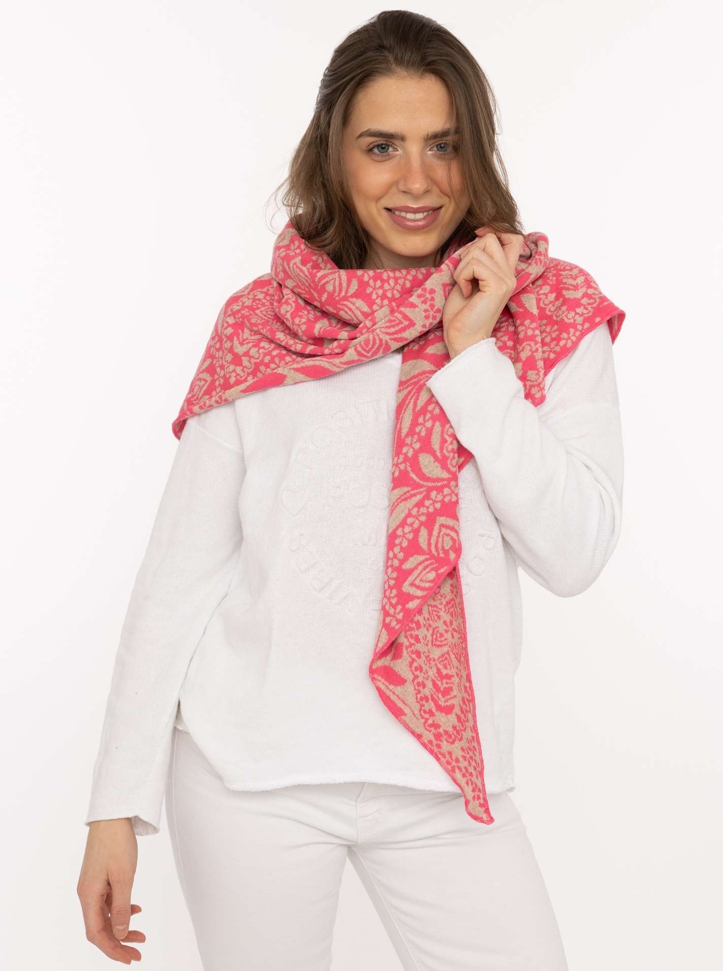 Zwillingsherz Dreieckstuch »"Paisley Blätter"« blumiges Muster, tolles Accessoire, vielseitig tragbar