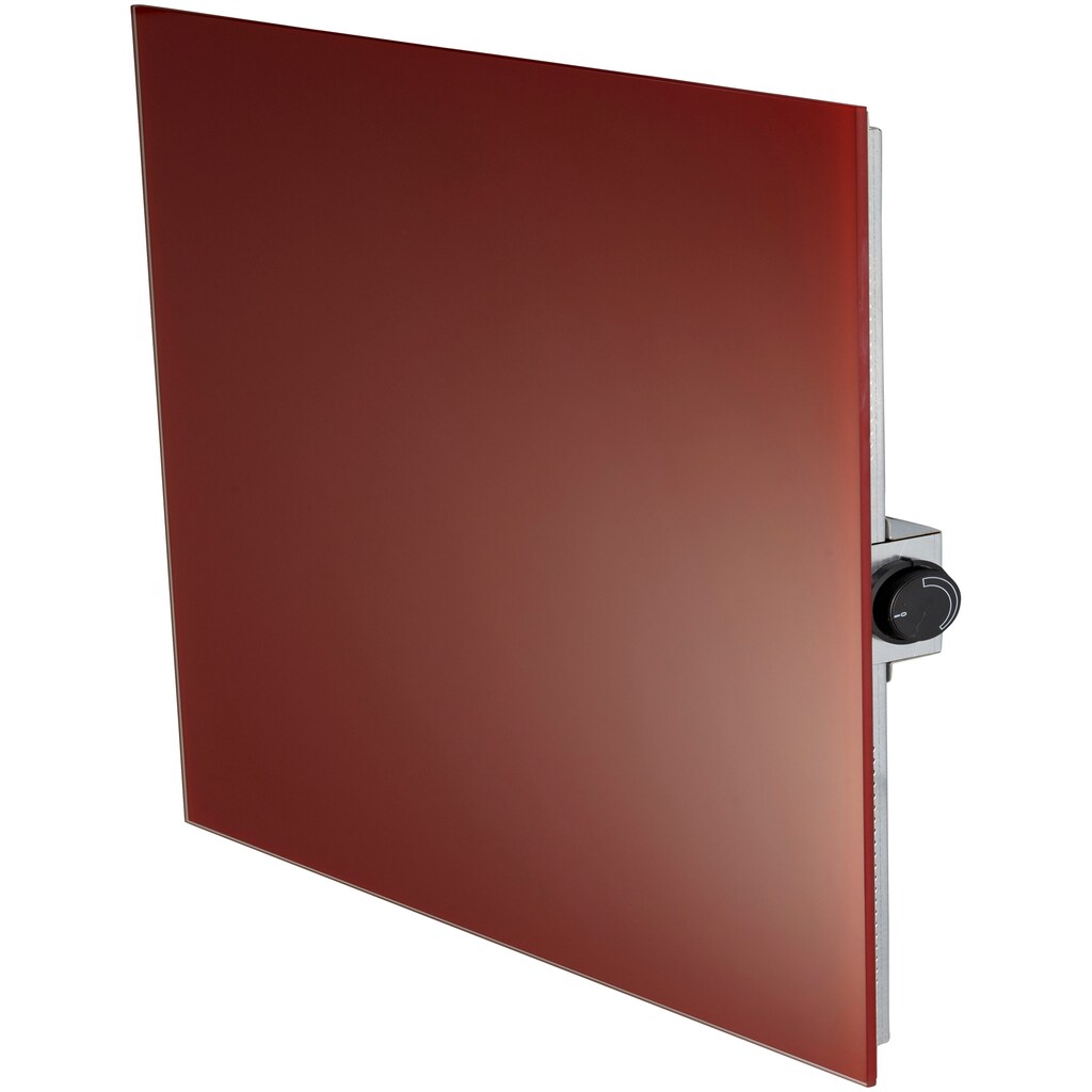bella jolly Infrarotheizung »Glasheizkörper 440W 60x60cm Dekorfarbe rot«