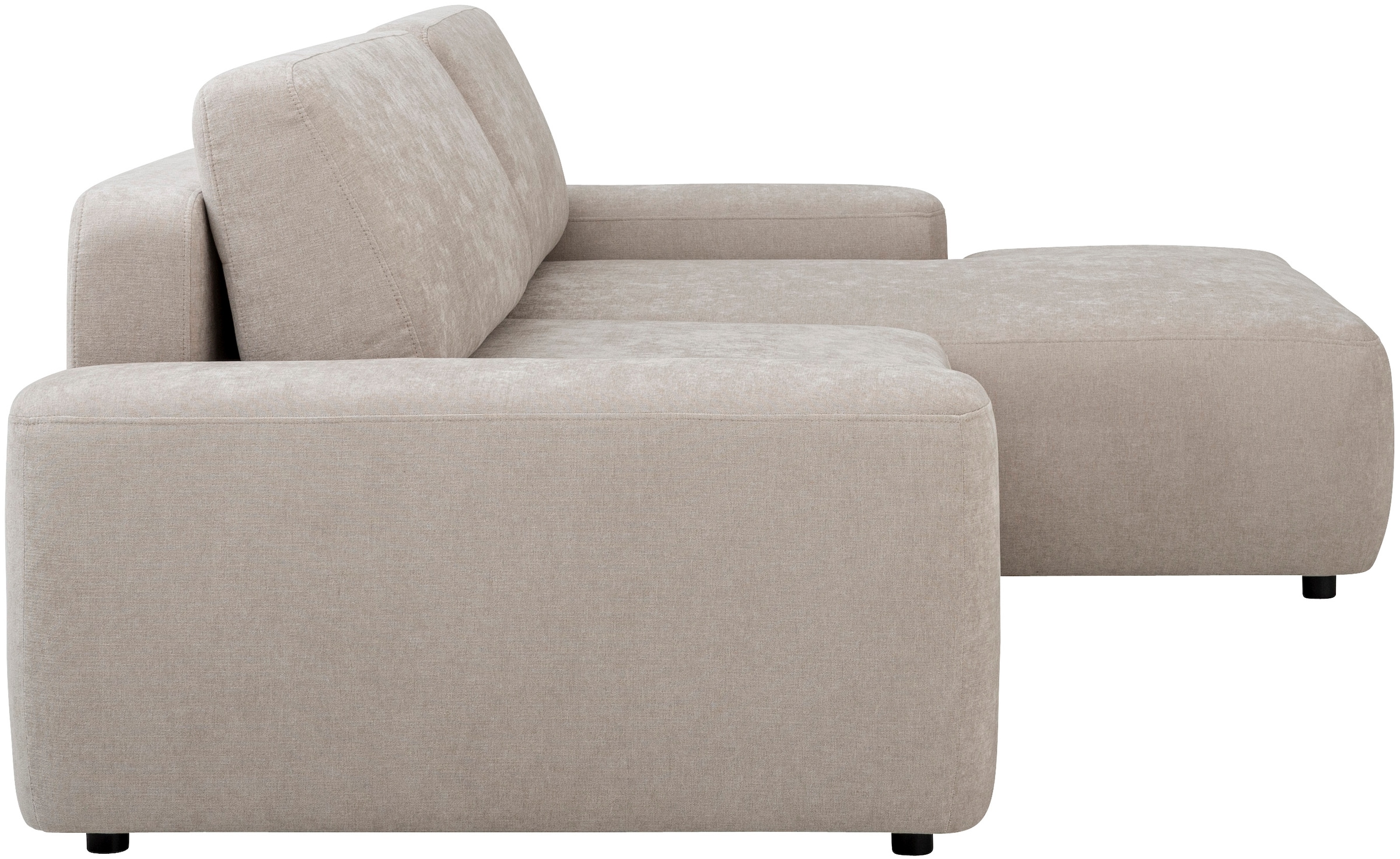 INOSIGN Ecksofa »TORGE (264cm), Schlafsofa in Cord, Samtvelours o Struktur fein, L-Form«, Schlaffunktion, Bettkasten, Liegefläche: 125/210 cm