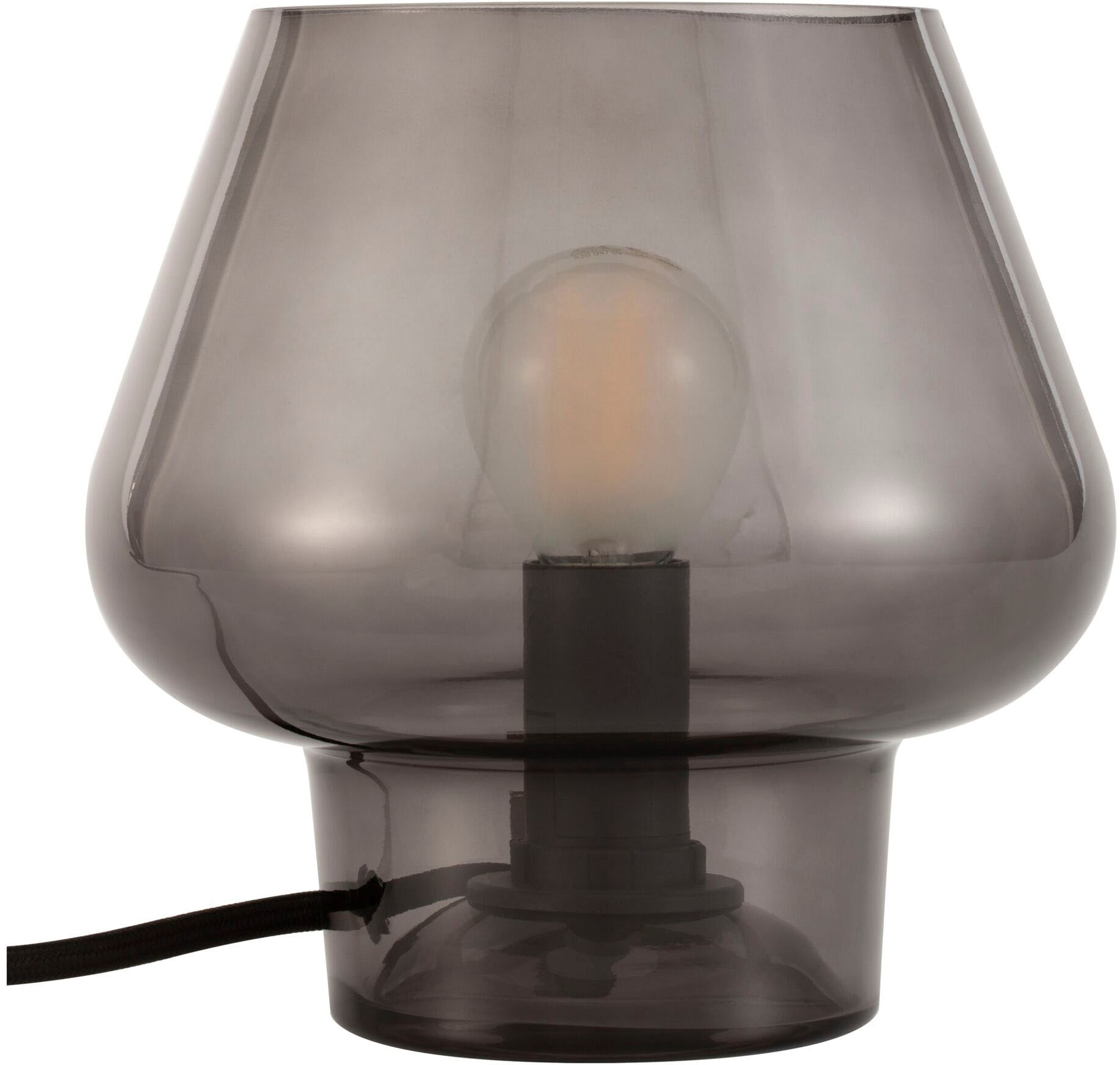 Pauleen Tischleuchte »Crystal Gleam max20W Rauchglas 230V Glas«, 1 flammig, Leuchtmittel E14 | ohne Leuchtmittel, E14