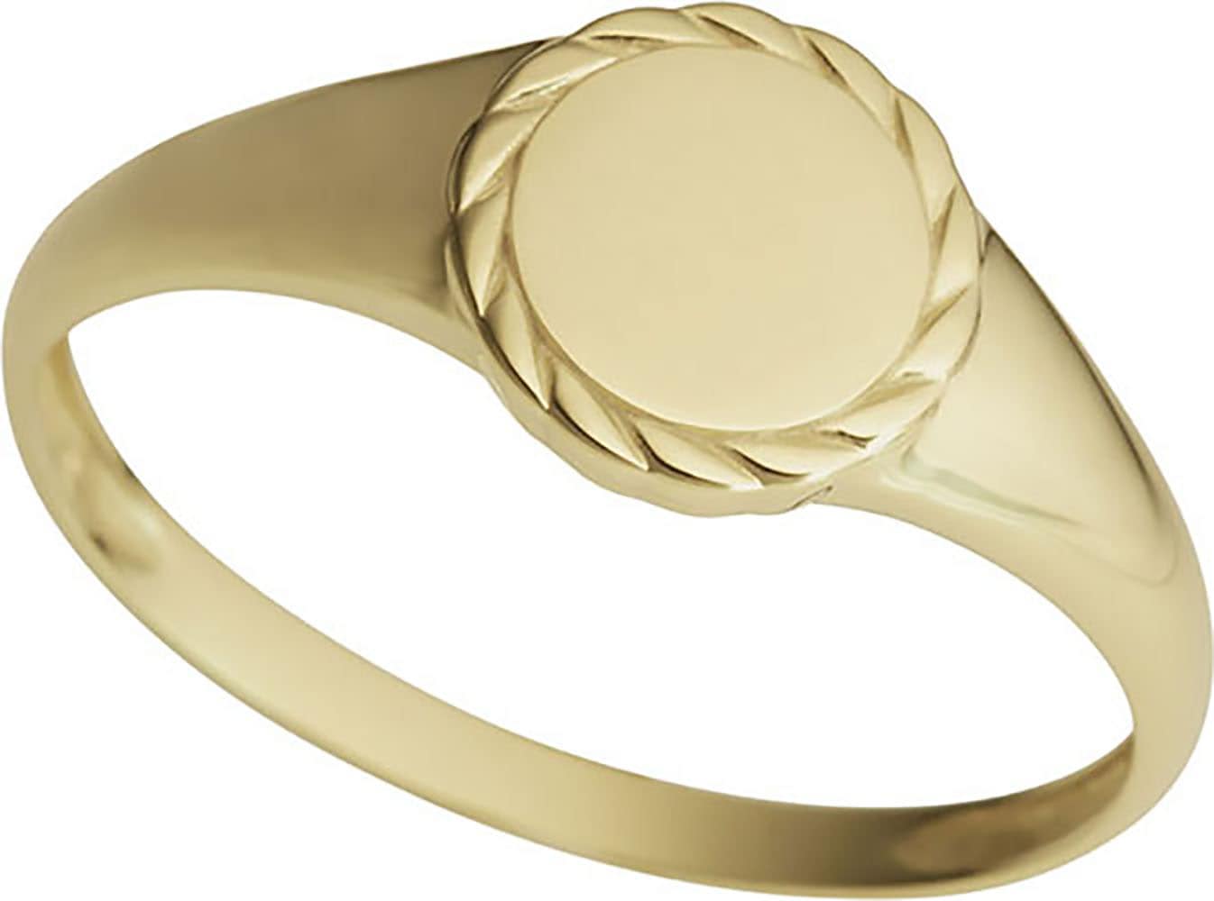 Siegelring »Schmuck Geschenk Gold 333 Damenring Goldring Kreis / rund«