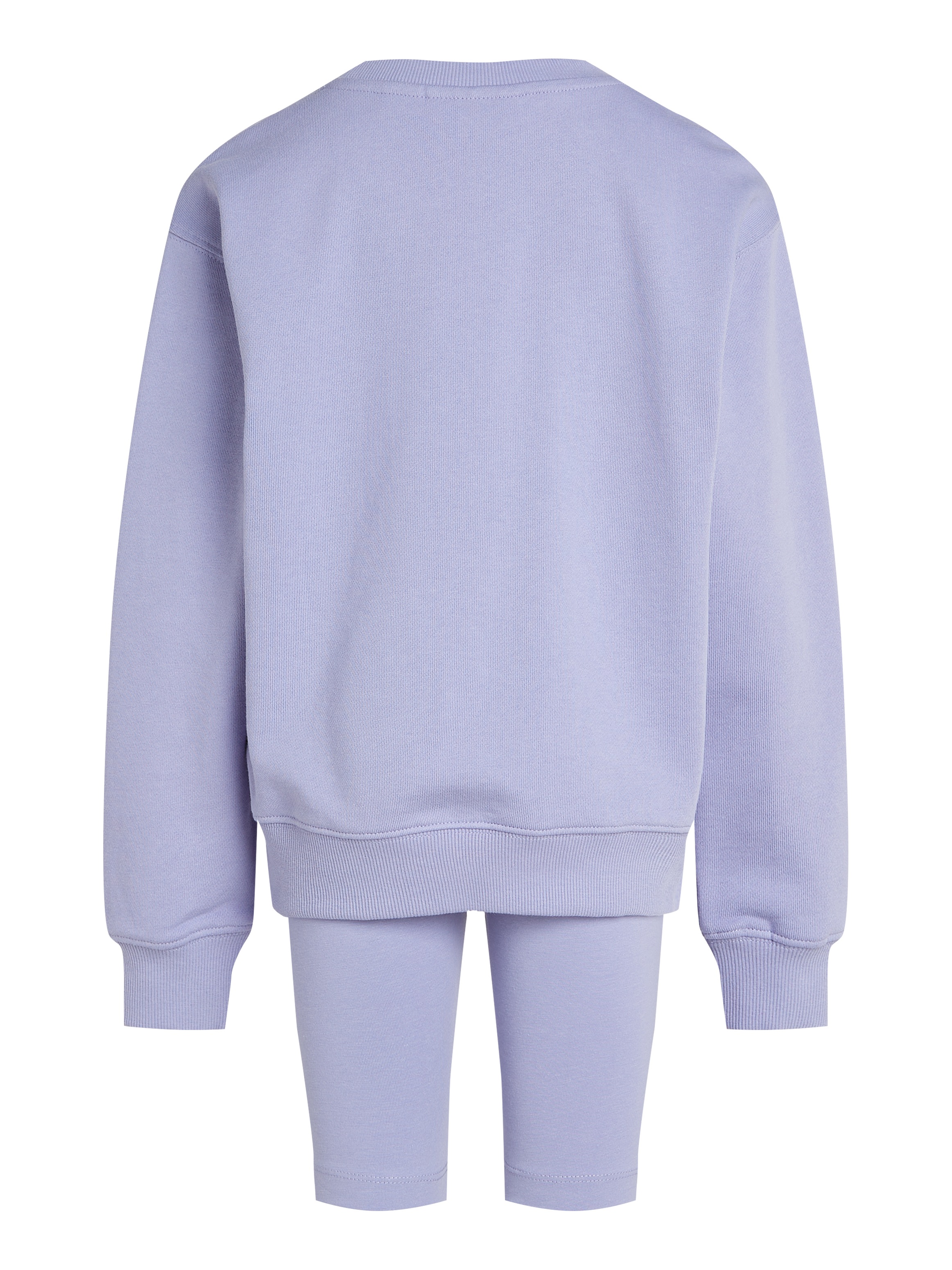 Calvin Klein Jeans Langarmshirt & Leggings »RELAXED CN + CYCLING SHORTS«, mit Logoschriftzügen