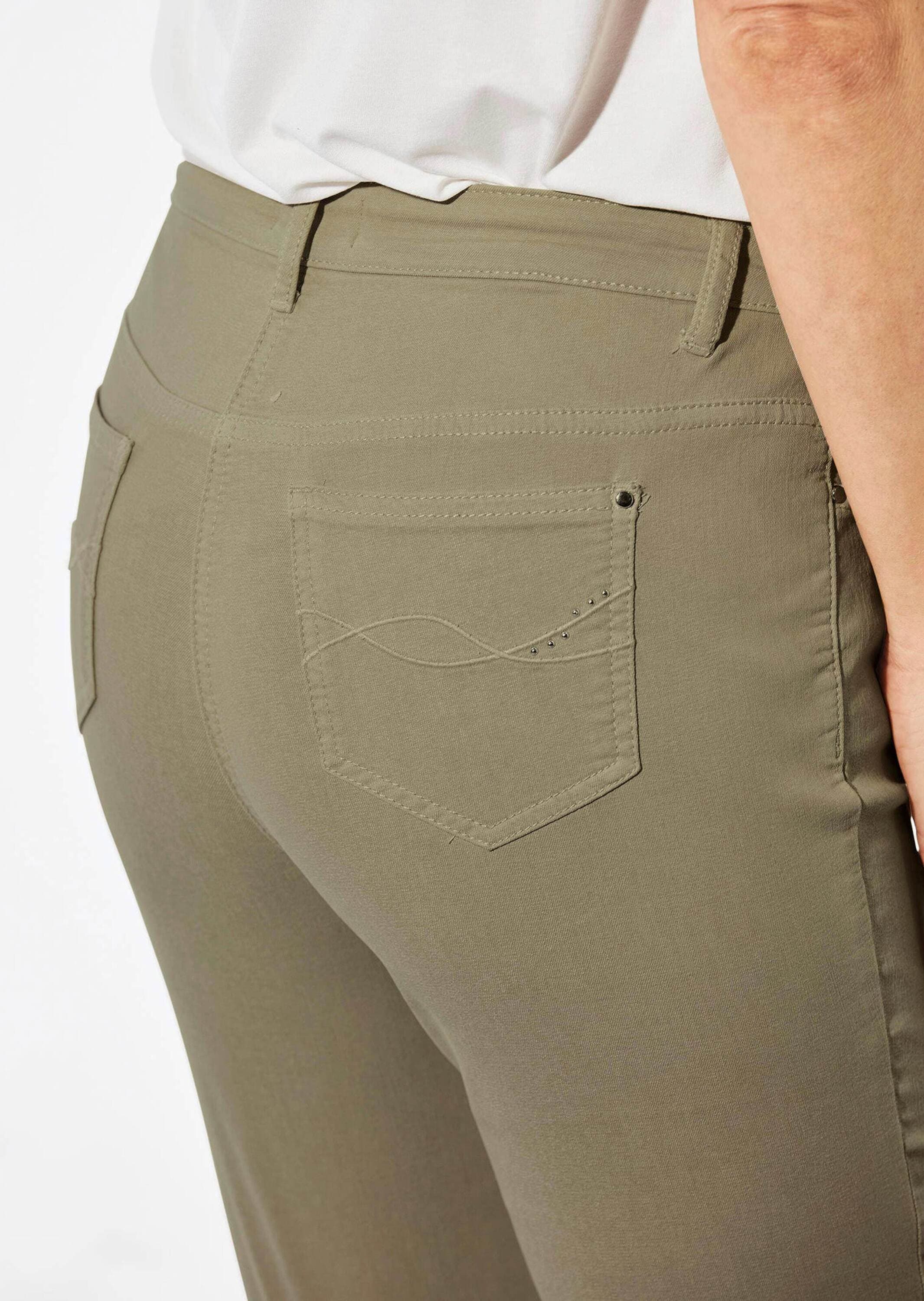 GOLDNER Regular-fit-Jeans »Kurzgröße Lange Freizeithose BELLA mit Formbund«