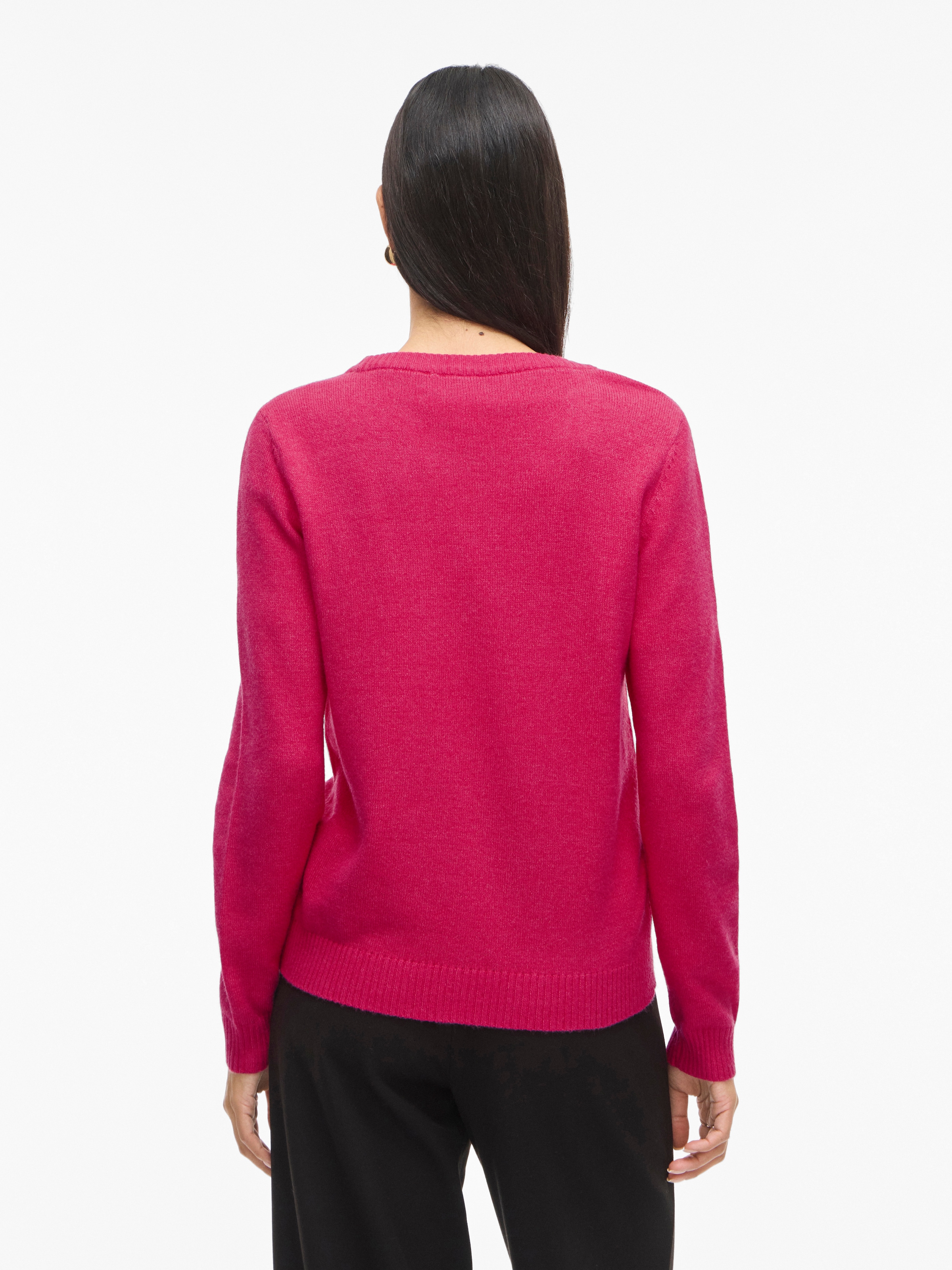 Vila Rundhalspullover »VIRIL O-NECK L/S  KNIT TOP - NOOS«
