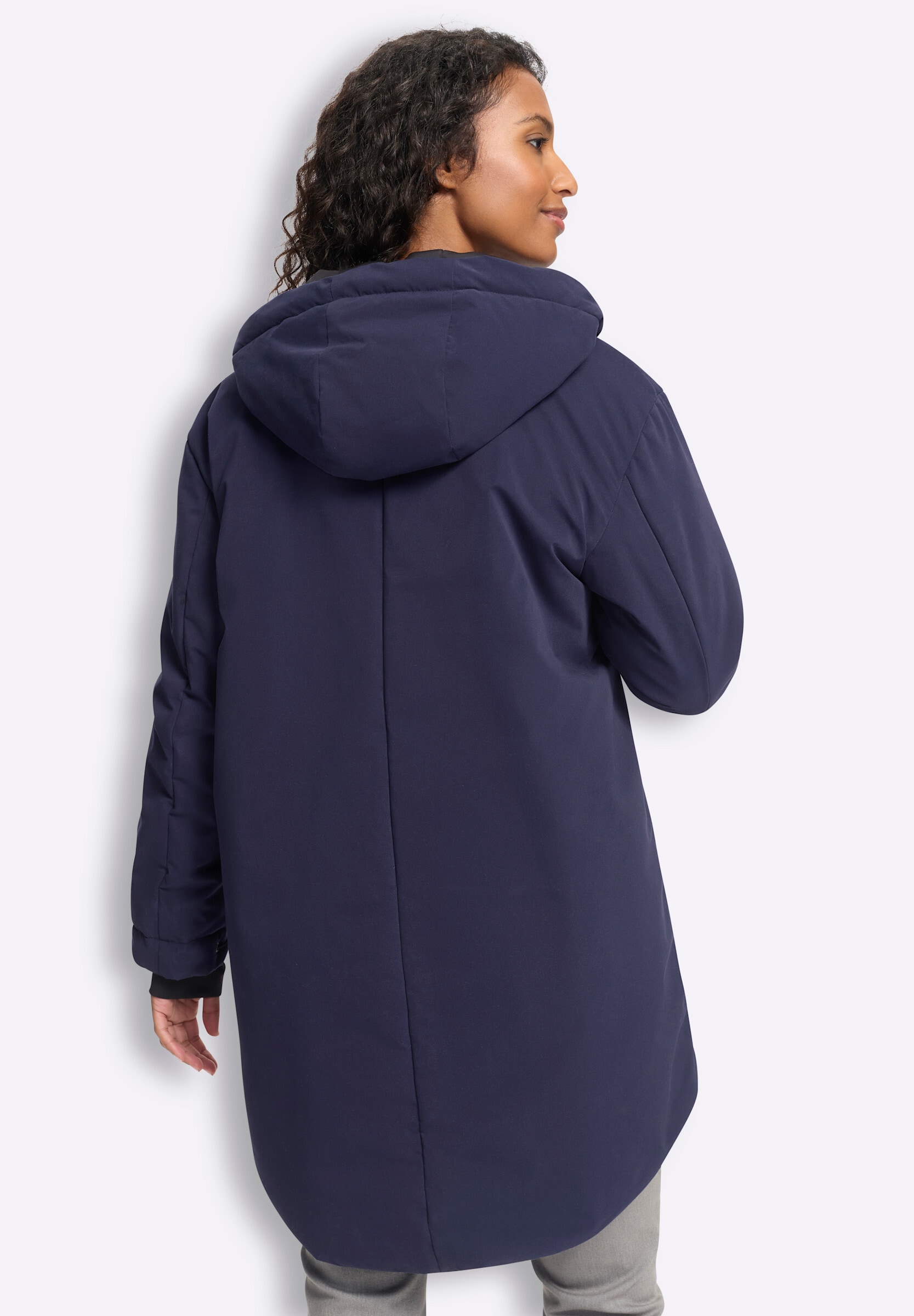 heine Langjacke »Kurzmantel Kurzmantel« mit Kapuze