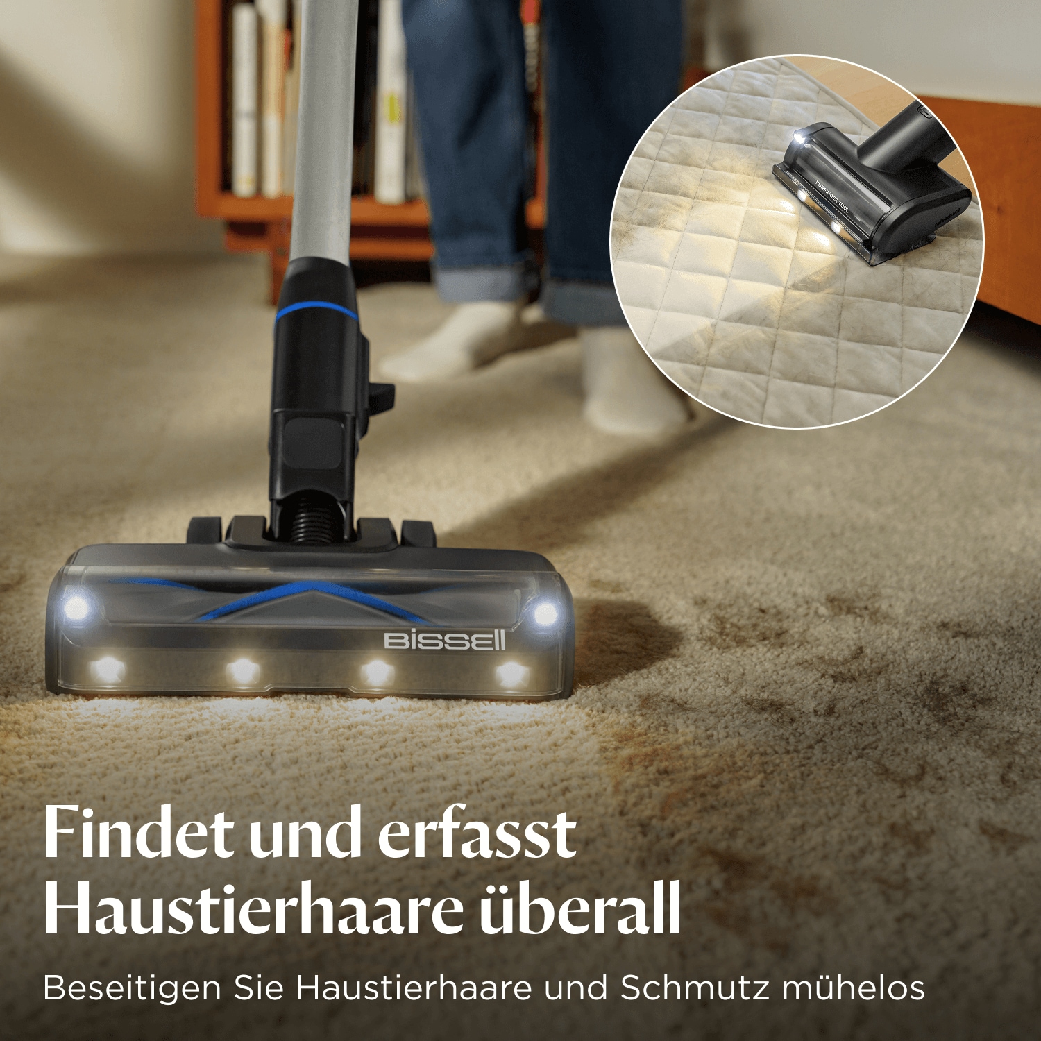 Bissell Akku-Stielstaubsauger »4093N PowerClean FurGuard Select«