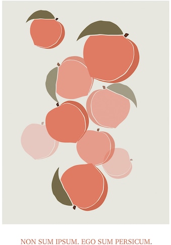 Komar Wandbild »Cultivated Peaches«, (1 St.), Deutsches Premium-Poster Fotopapier mit... kaufen