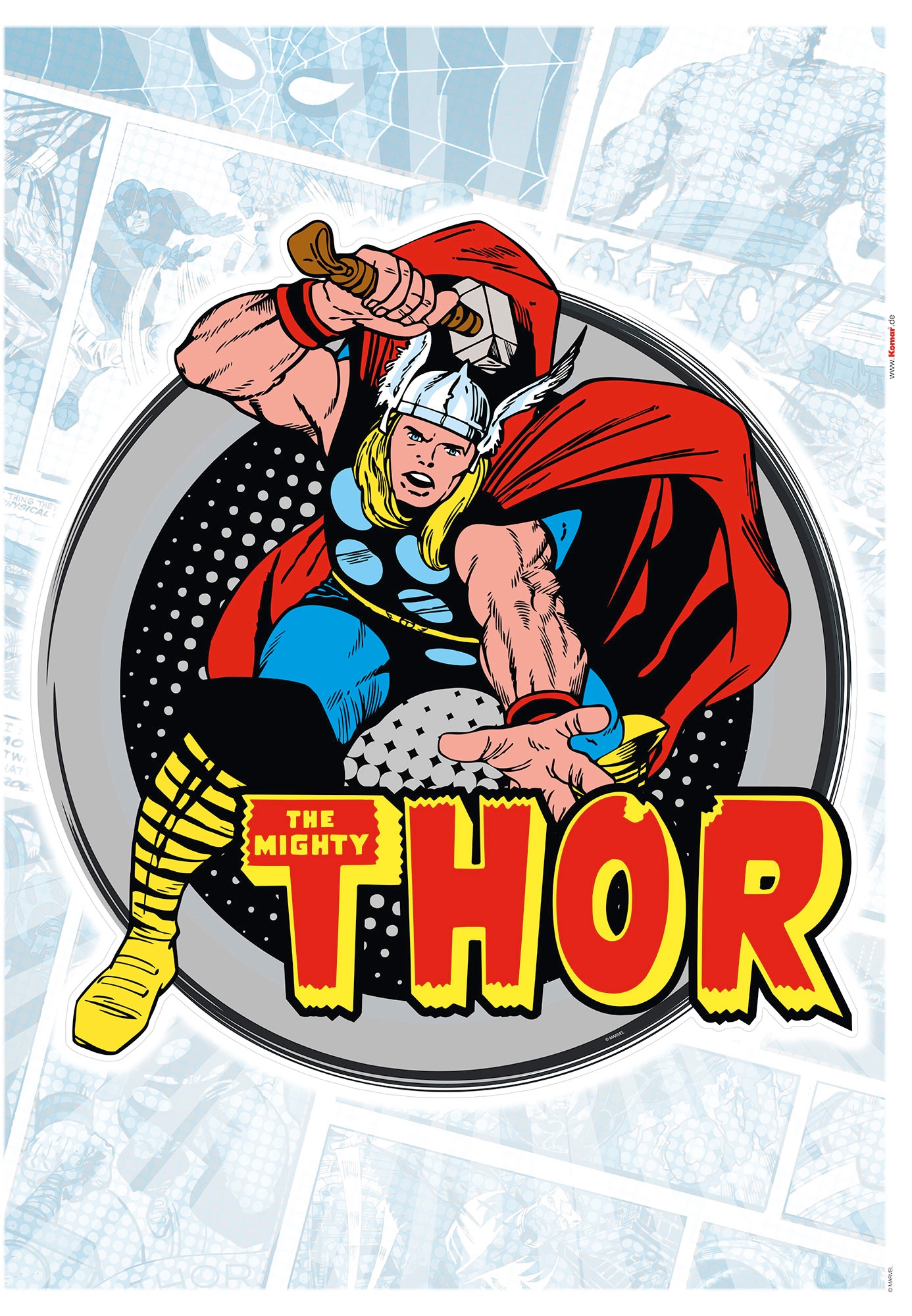 Komar Wandtattoo »Thor Comic Classic«, (1 St.), 50x70 cm (Breite x Höhe), selbstklebendes  Wandtattoo online kaufen | mit 3 Jahren XXL Garantie