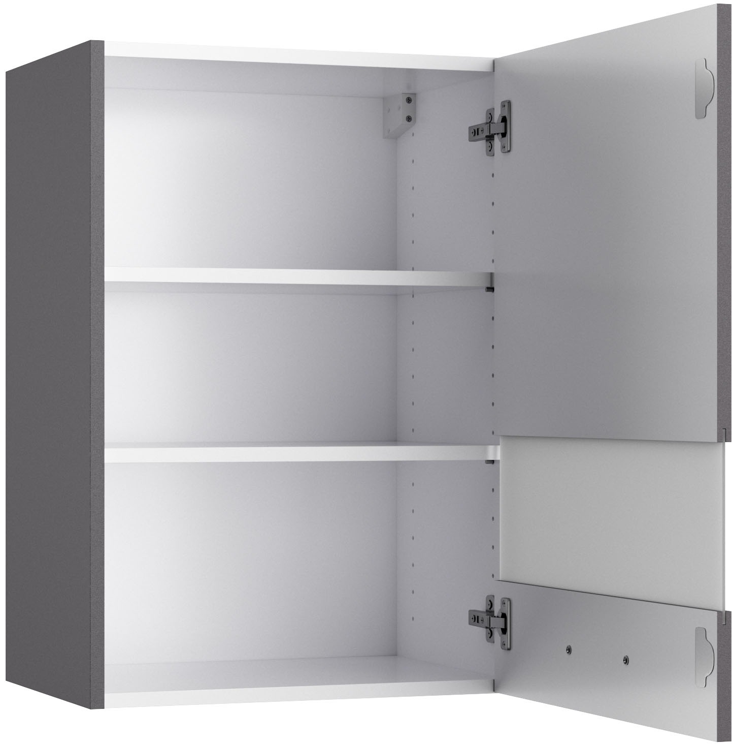 KOCHSTATION Hängeschrank »KS-Paula« 50 cm breit, 70 cm hoch, mit 1 Tür mit Glaseinsatz, 2 Einlegeböden