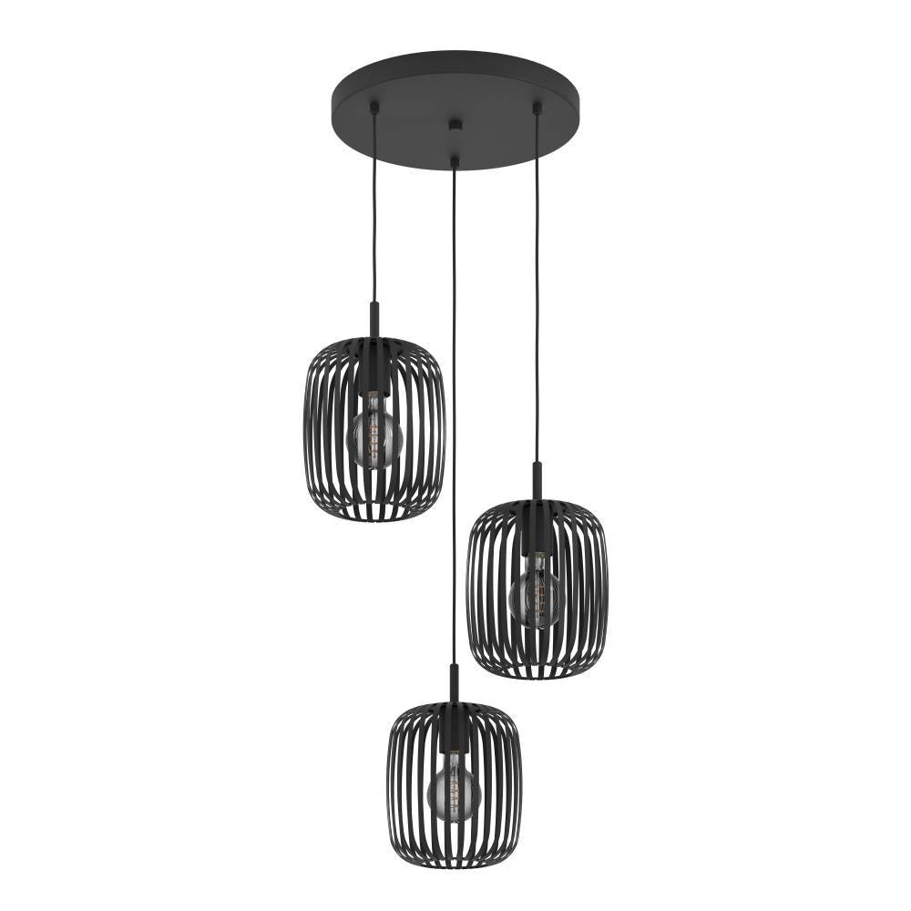 EGLO Hängeleuchte »ROMAZZINA«, 3 flammig, Leuchtmittel E27 | ohne Leuchtmittel, Pendelleuchte, Hängeleuchte aus Metall, E27 Fassung, Ø 46cm