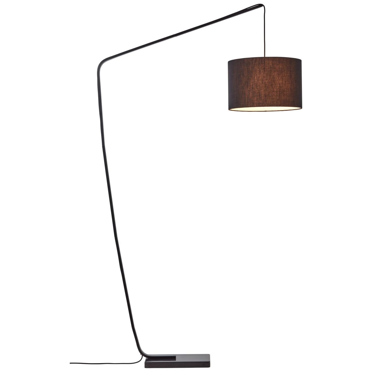 Brilliant Bogenlampe »Daria«, 1 flammig, Leuchtmittel E27 | ohne Leuchtmittel, Bogenstandleuchte 2,1m schwarz