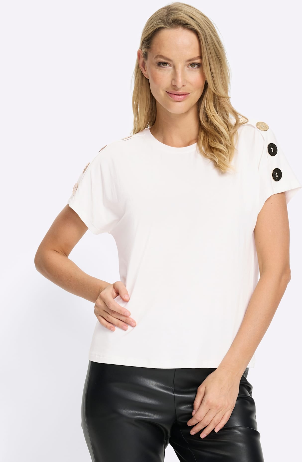 heine Rundhalsshirt »T-Shirt« 1 tlg.