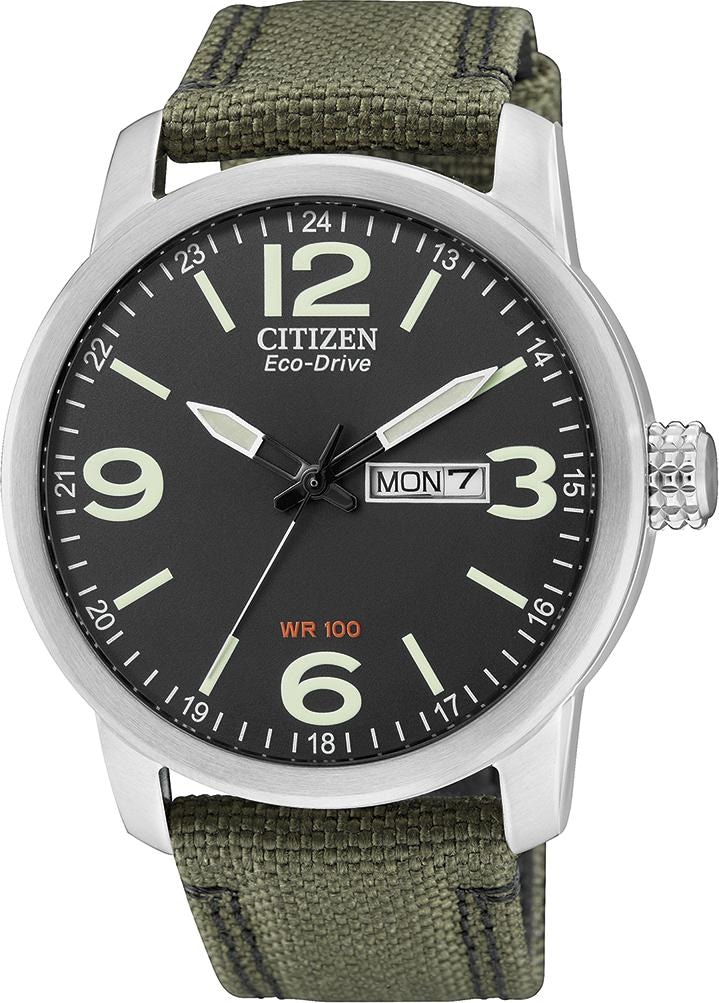 Citizen Solaruhr, Armbanduhr, Herrenuhr, Datum, Textilarmband