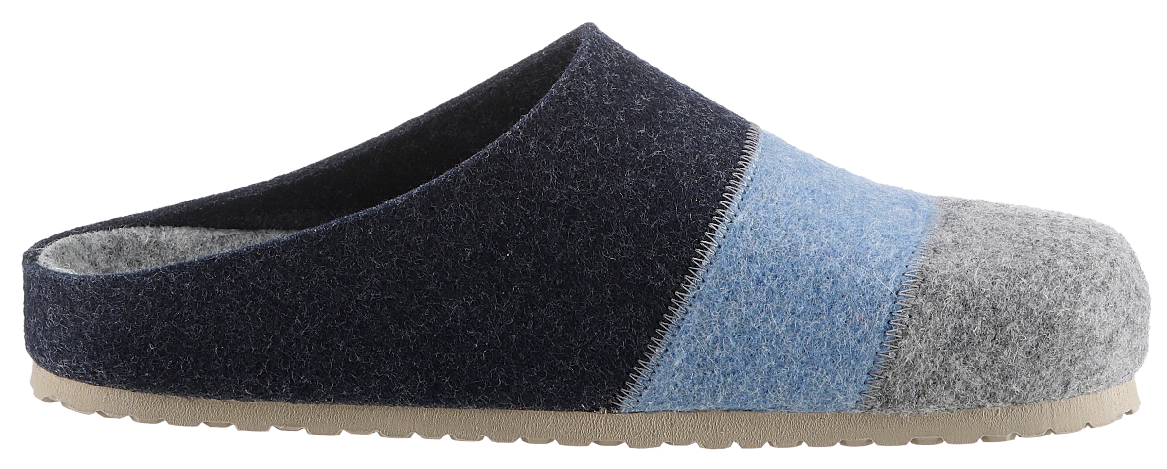 Aniston SHOES Clog »Panal«, Hausschuh, Homeslipper in Patchwork-Optik