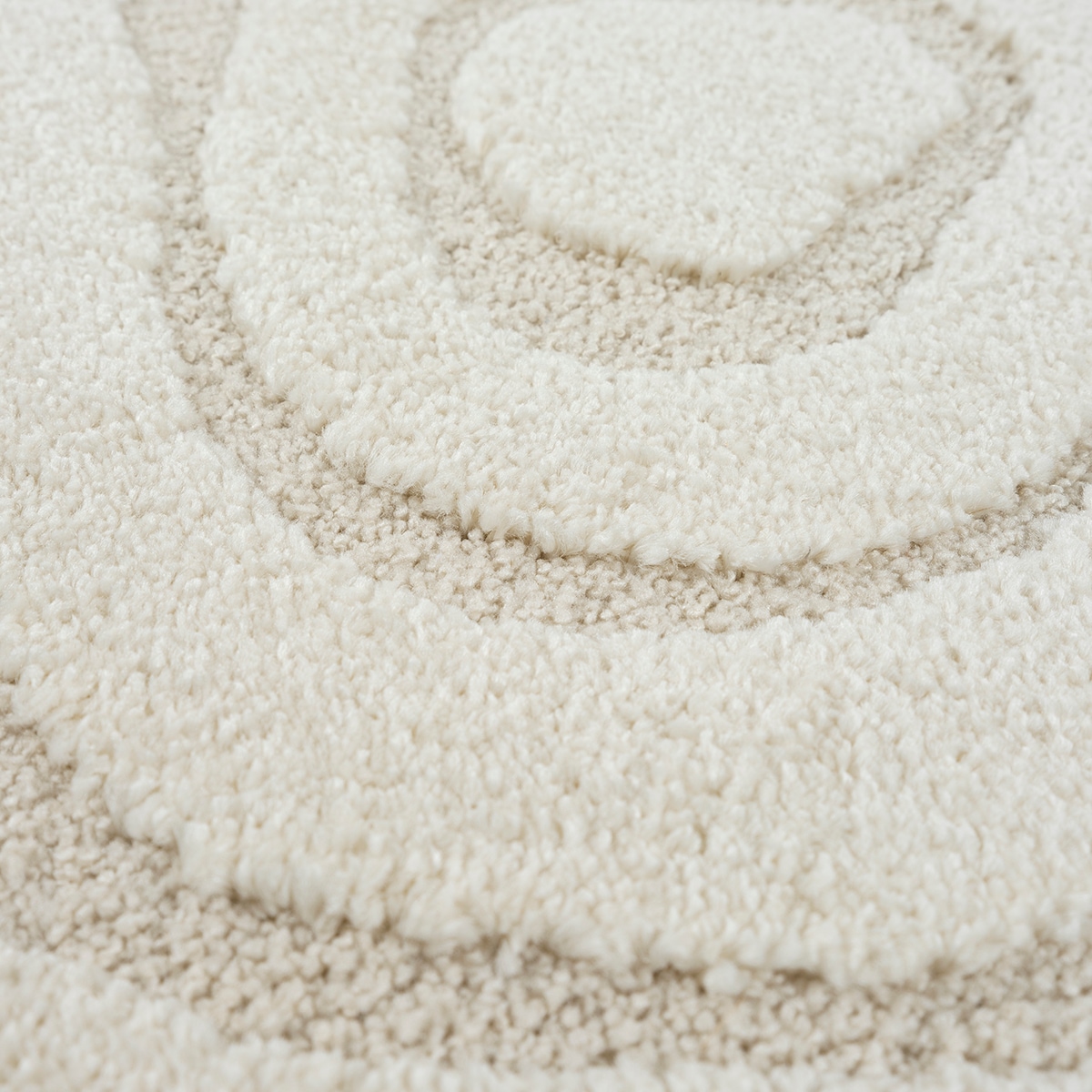 the carpet Teppich »Everest«, rund, 14 mm Höhe, moderner Wohnzimmer Teppich hohe Flordichte