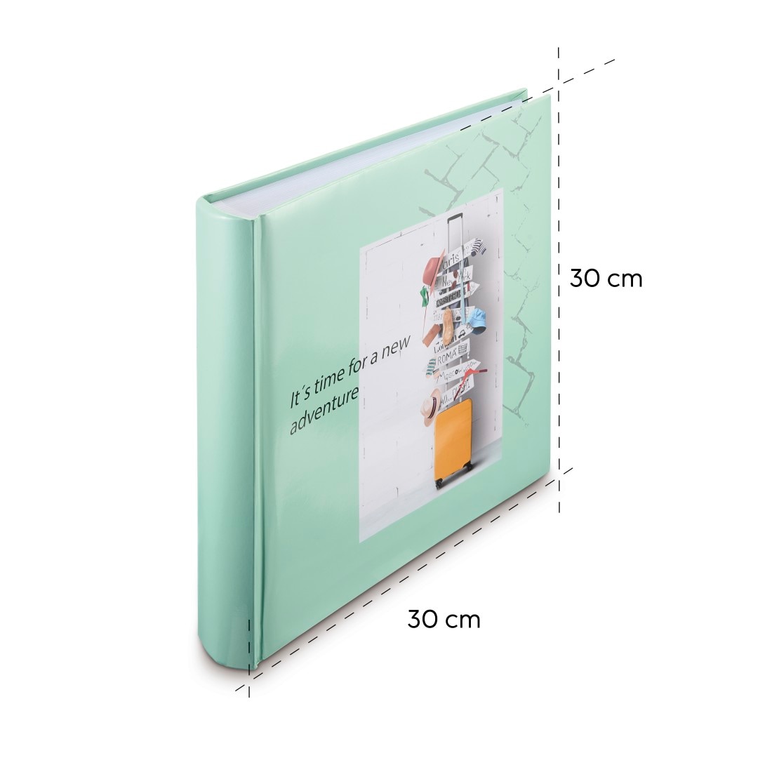 Hama Fotoalbum »Fotoalbum Jumbo Bildformat 30x30 cm, 100 weiße Seiten, Journey« Zum Selber Einkleben, Selbstgestalten, elegantes Design