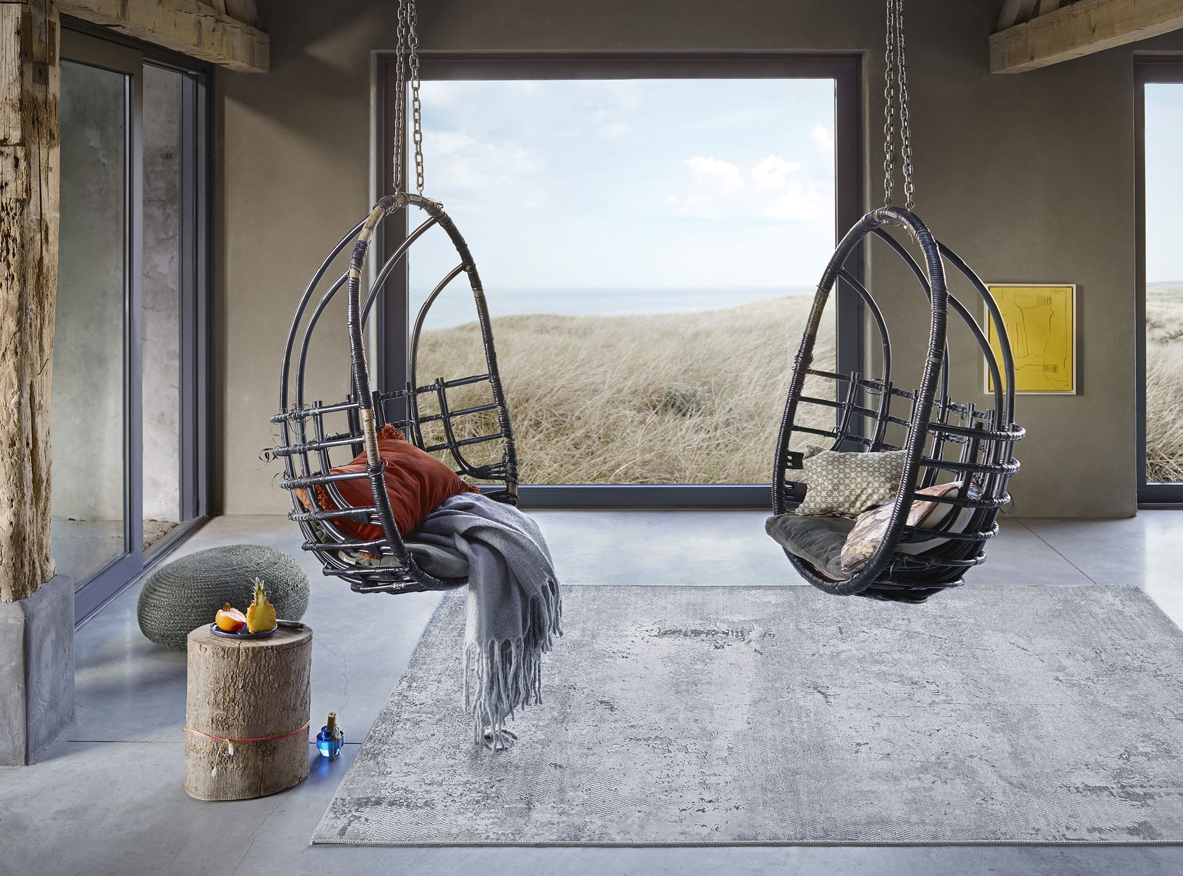 Wecon home Teppich »Radiate« rechteckig 6 mm Höhe Flachgewebe, Vintage Look