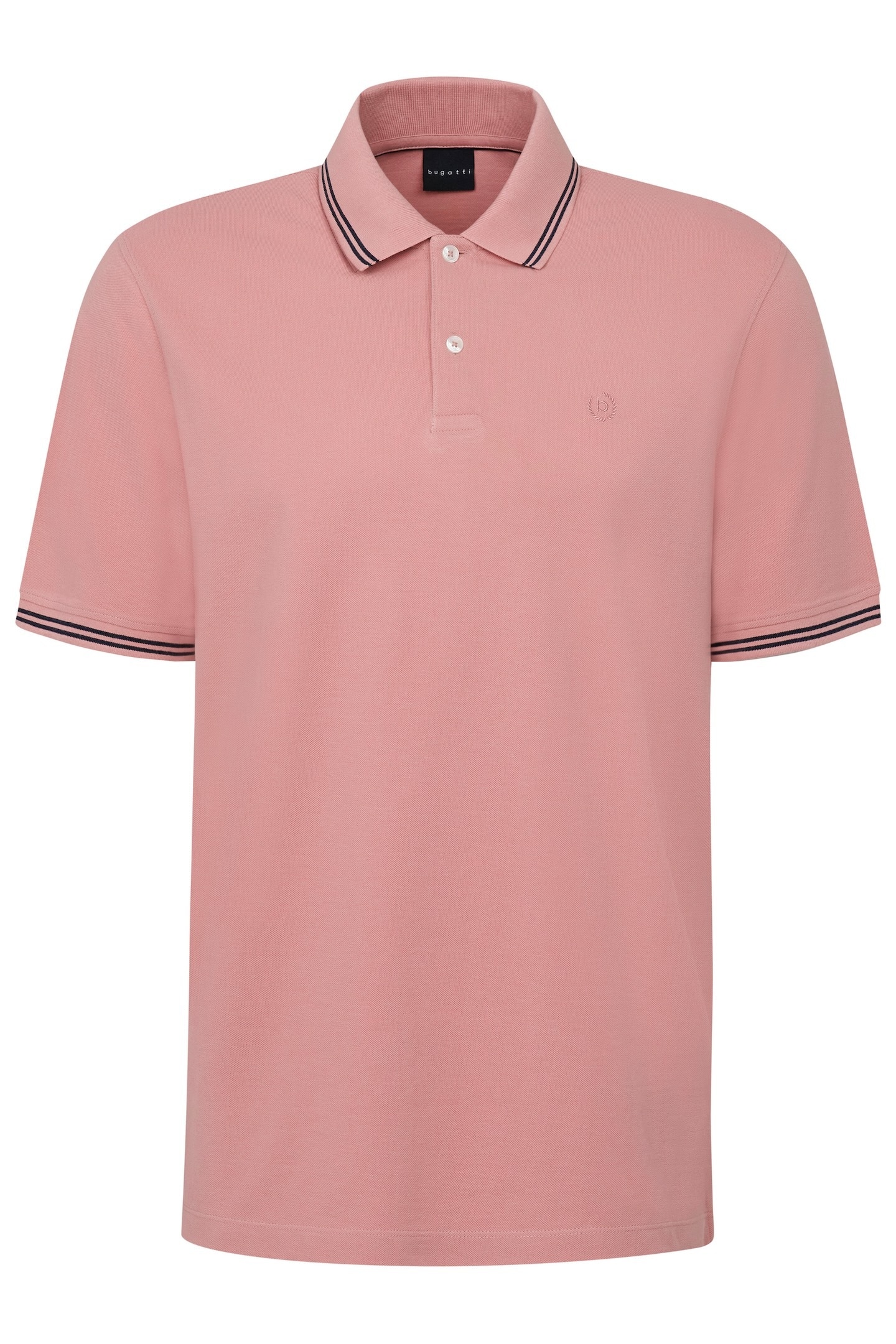bugatti Poloshirt, mit Kontraststreifen und Bruststickerei