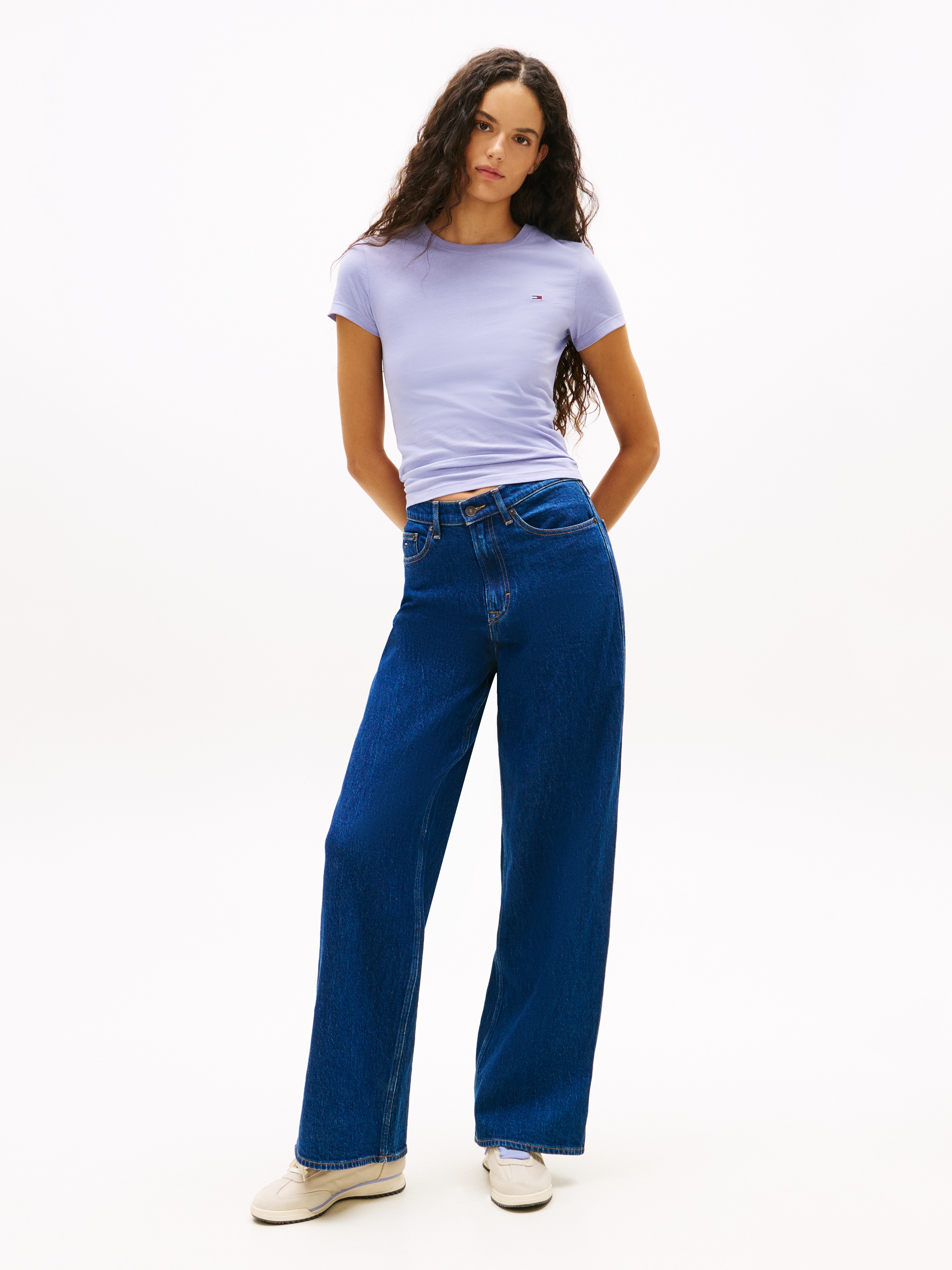 Tommy Jeans T-Shirt »TJW 2PACK C-NECK TEE« Packung, 2er, 2 Stk. mit Logo-Stickerei