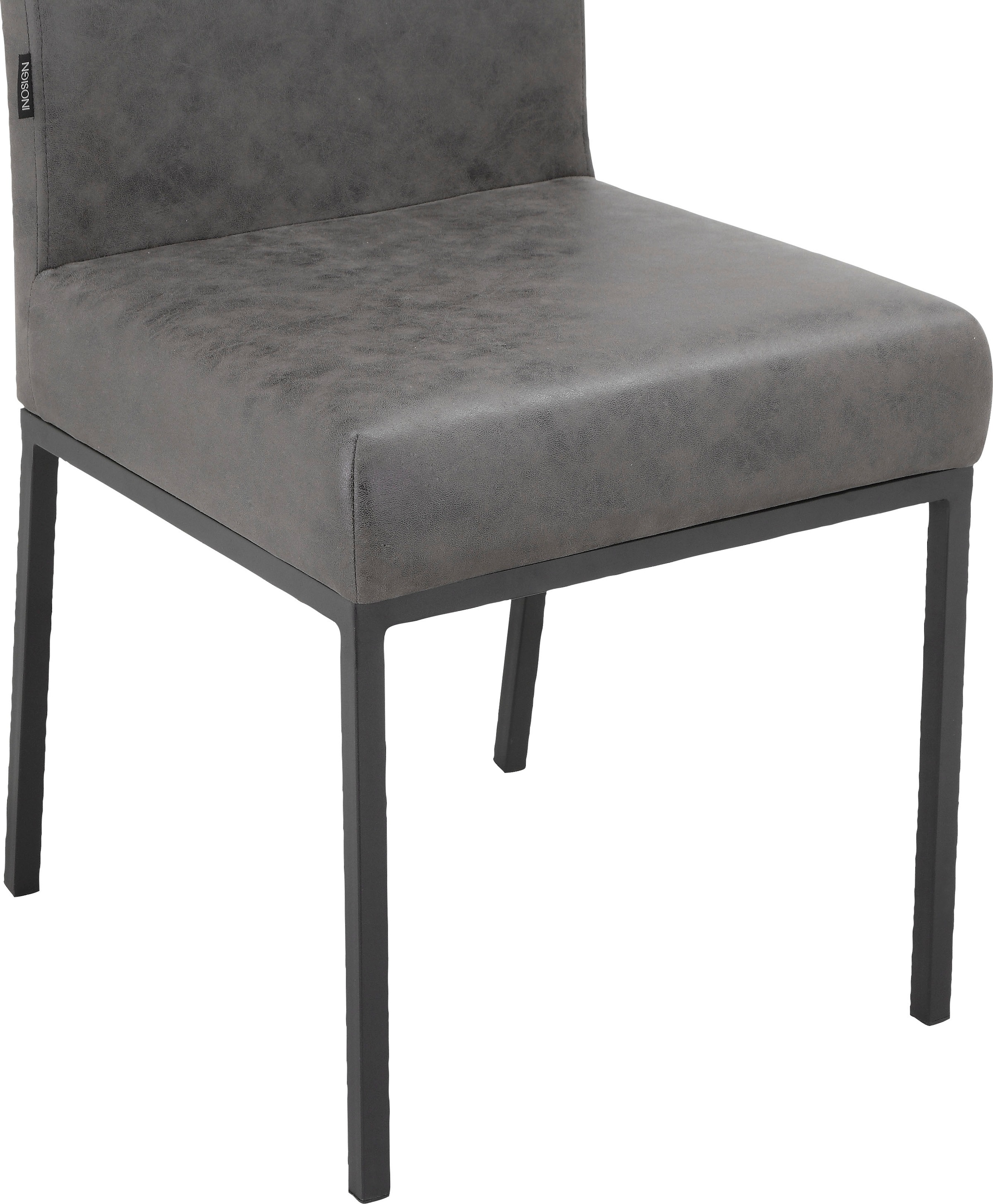 INOSIGN Esszimmerstuhl »Abundio«, 2 St., Microfaser, im 2er Set erhältlich, mit Sitz und Rücken gepolstert, Sitzhöhe 48,5cm
