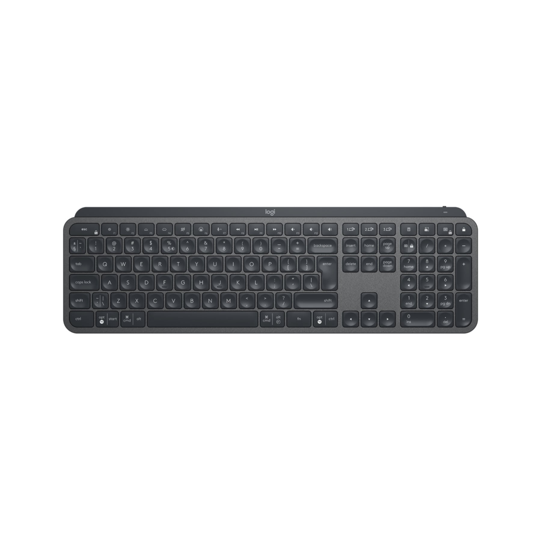 Logitech Tastatur »920-010251«, (Angenehmes Tippen-Antirutsch-Füße-Fn-Tasten-Lautstärkeregler-Multimedia-Tasten-USB-Anschluss-Ziffernblock-Windows-Sperrtaste)