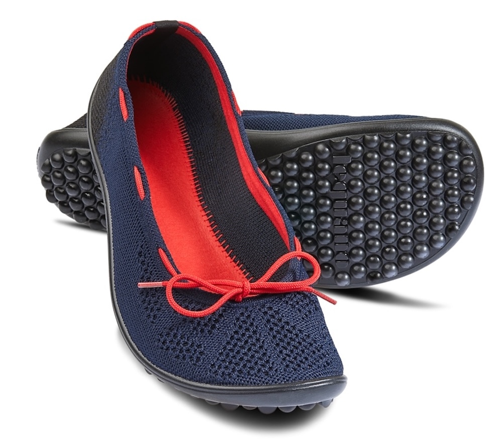 Leguano Barfußschuh »STYLE MARITIM«, Ballerina, Slipper, Bequemschuh mit modischen Durchzügen