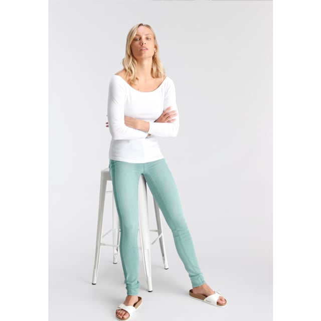 »Ultra Waist ♕ Skinny-fit-Jeans bei seitlichem Stretch«, Arizona Streifen mit High