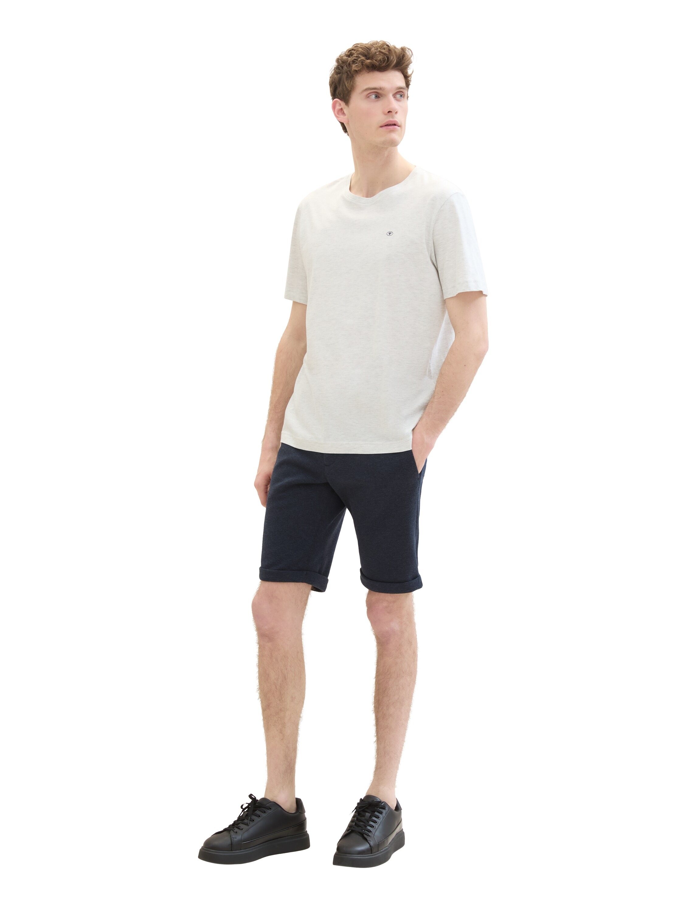 TOM TAILOR Bermudas, mit Melange Optik