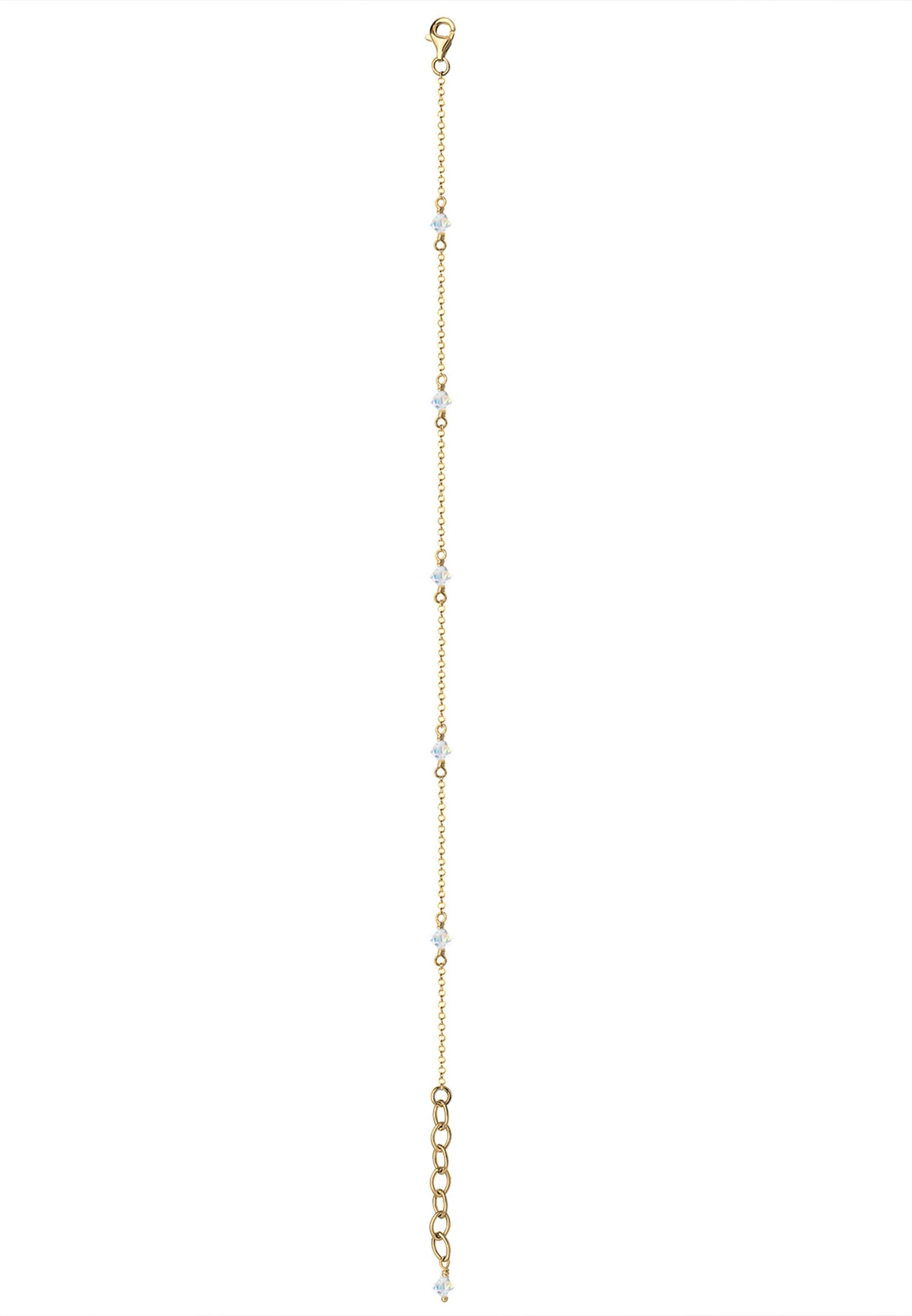 Elli Fußkette »Fußschmuck Klassiker Kristalle 925 Silber«