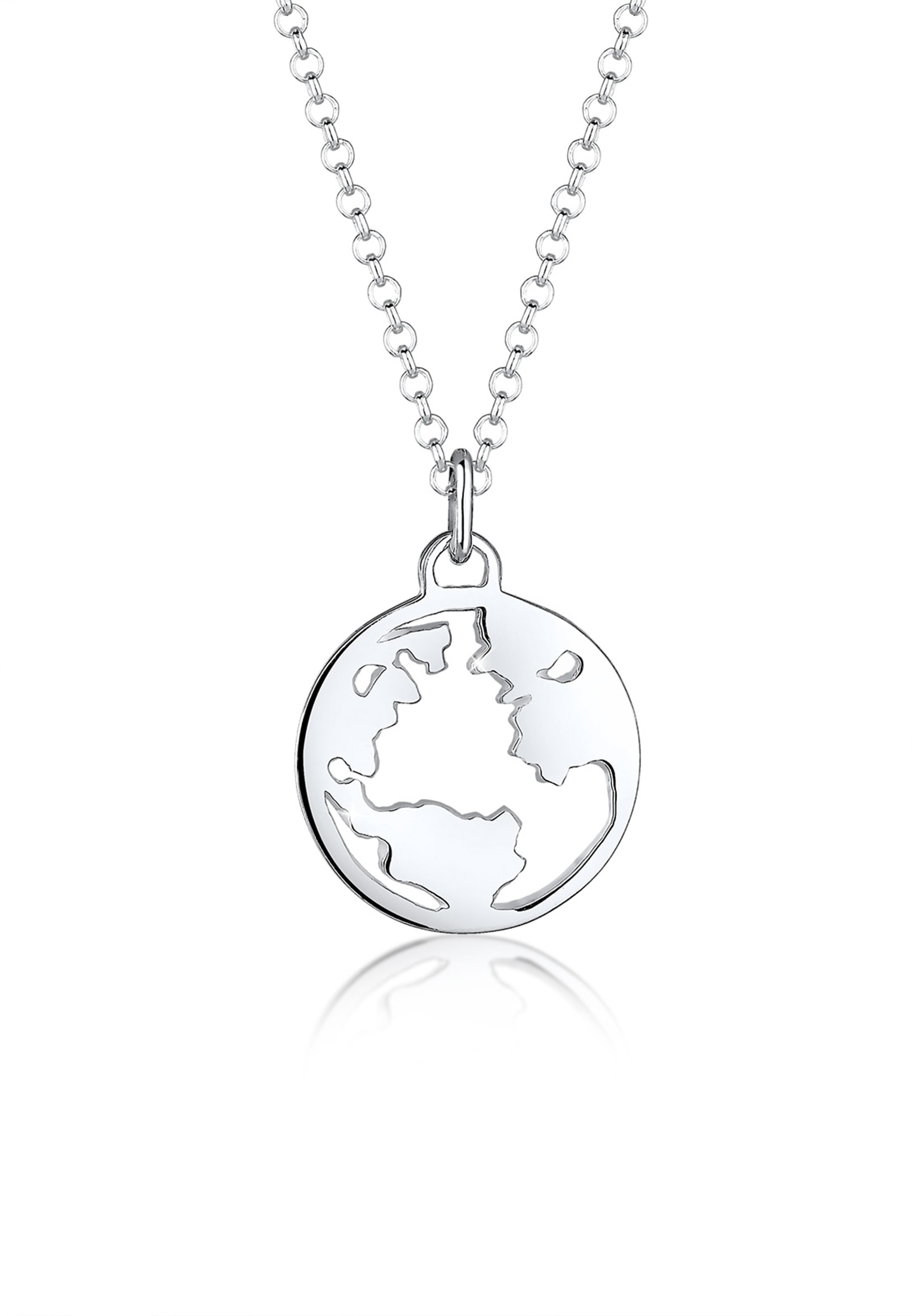 Elli Kette mit Anhänger »Halskette mit Anhänger Weltkugel Travel 925 Silber«