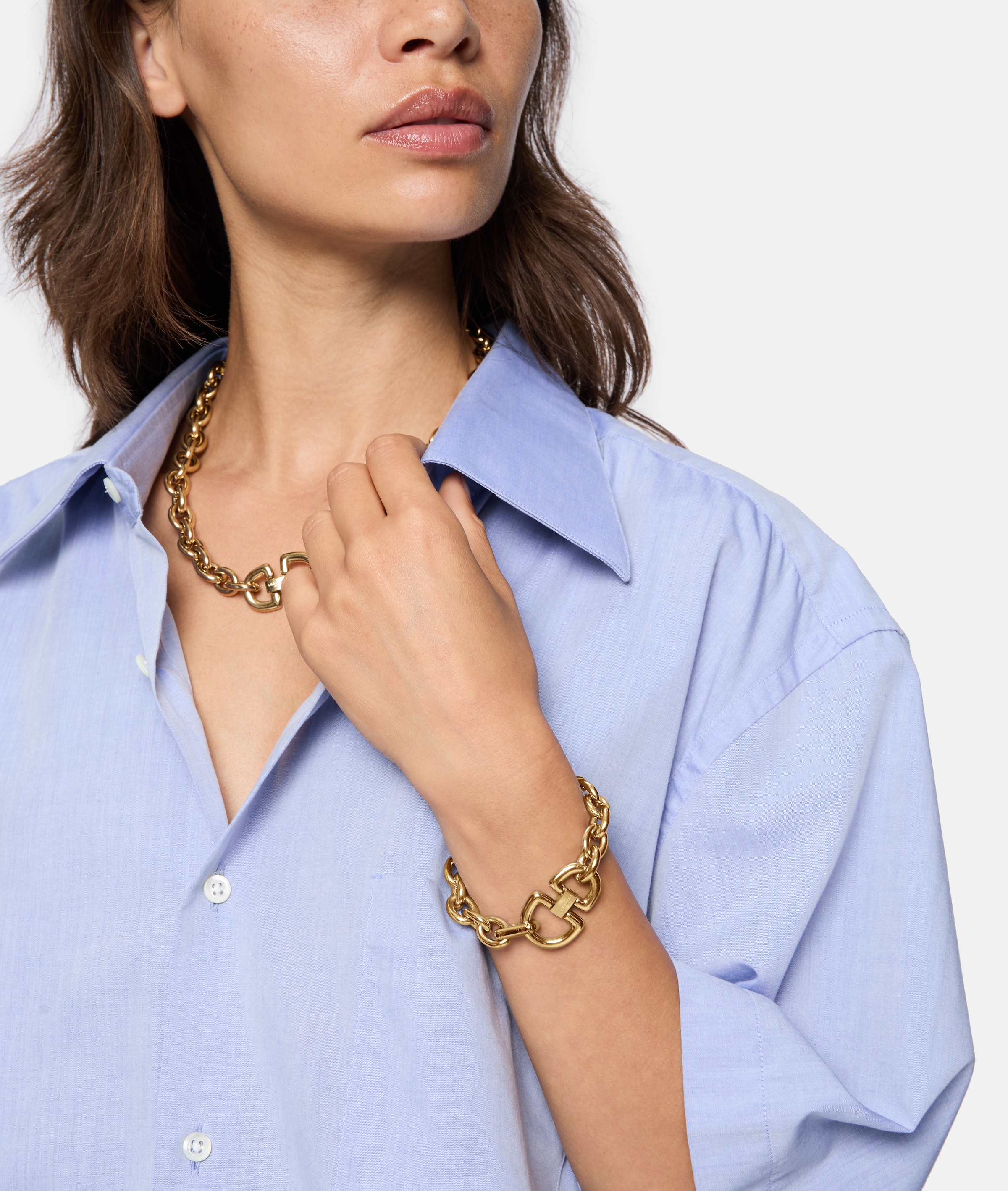 Liebeskind Berlin Kette mit Anhänger »Schmuck Geschenk Edelstahl Halskette The D-Link Statement«