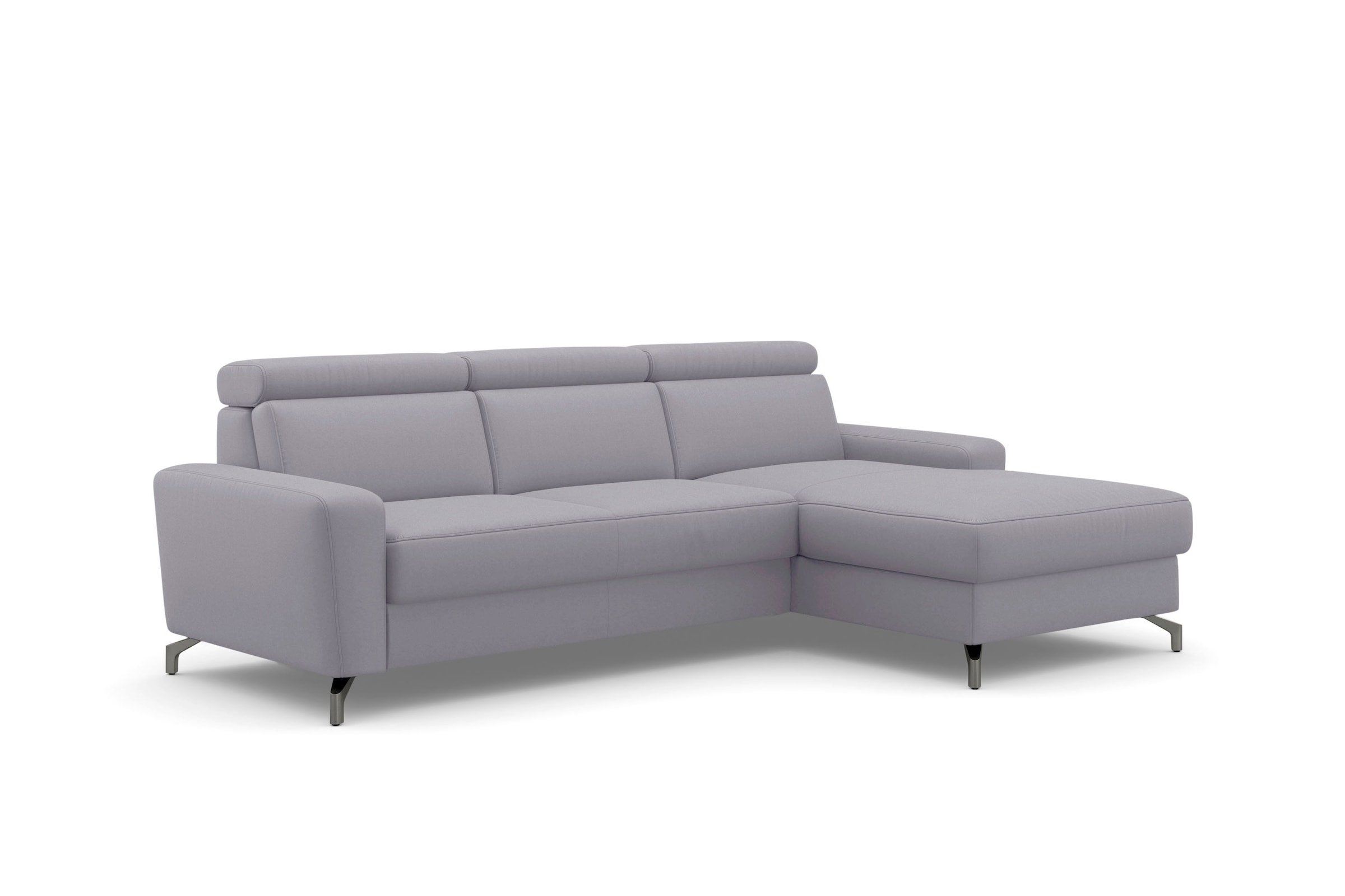 sit&more Ecksofa »Scarlett L-Form«, inklusive Kopfteilverstellung, wahlweise mit Bettfunktion, Bettkasten