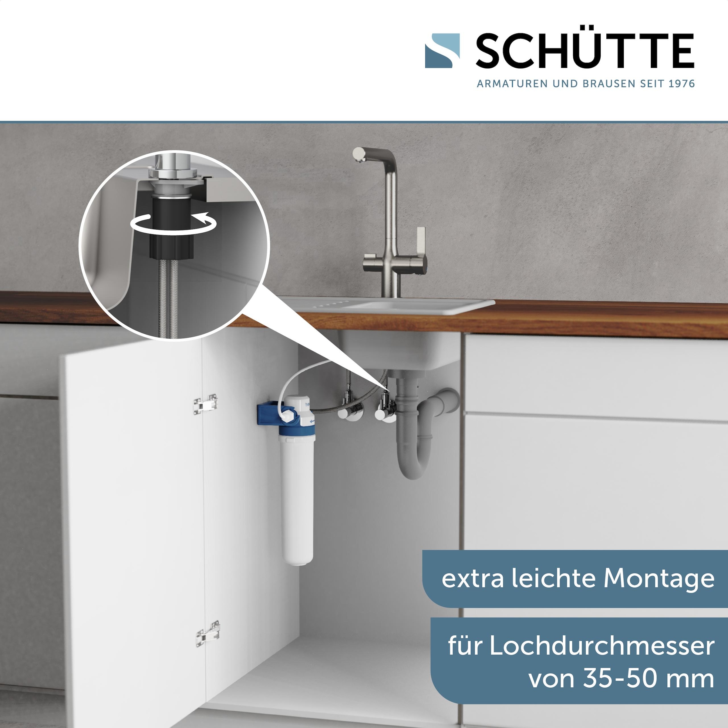 Schütte Spültischarmatur »AQUASTAR PRO« mit Filtersystem für Trinkwasser, praktische Cold-Start-Funktion