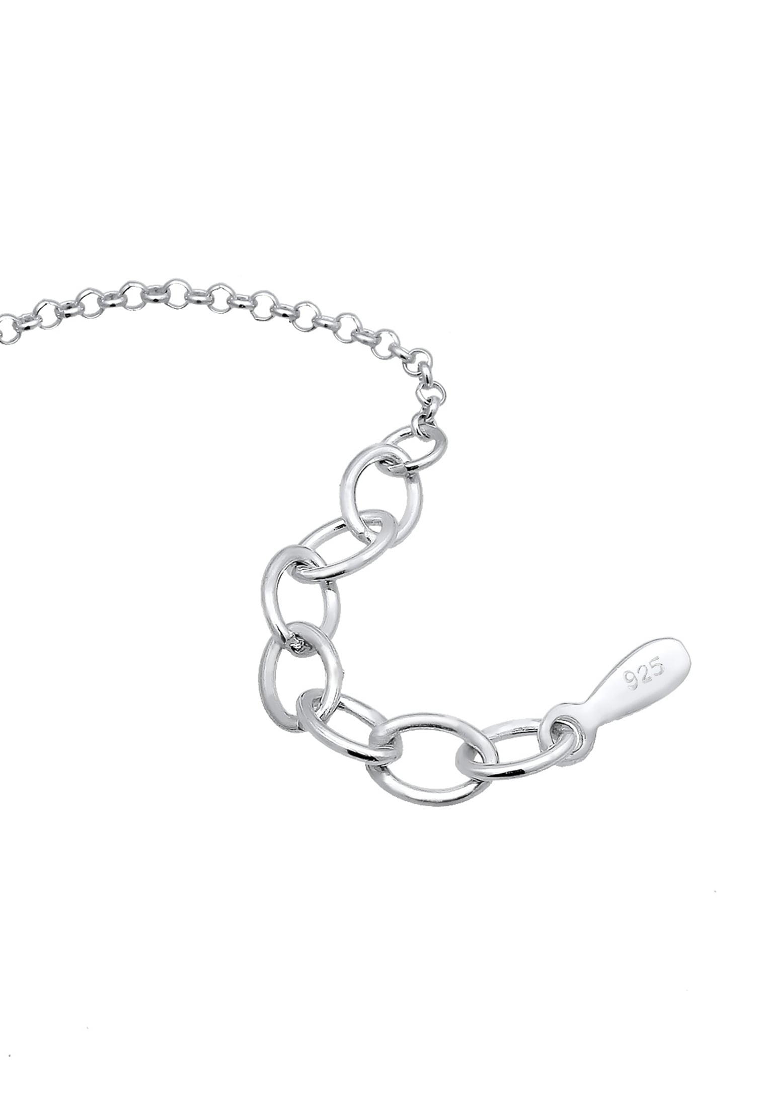 Elli Armkette »Armband Hufeisen Glücksbringer Zirkonia Steine 925 Silber«