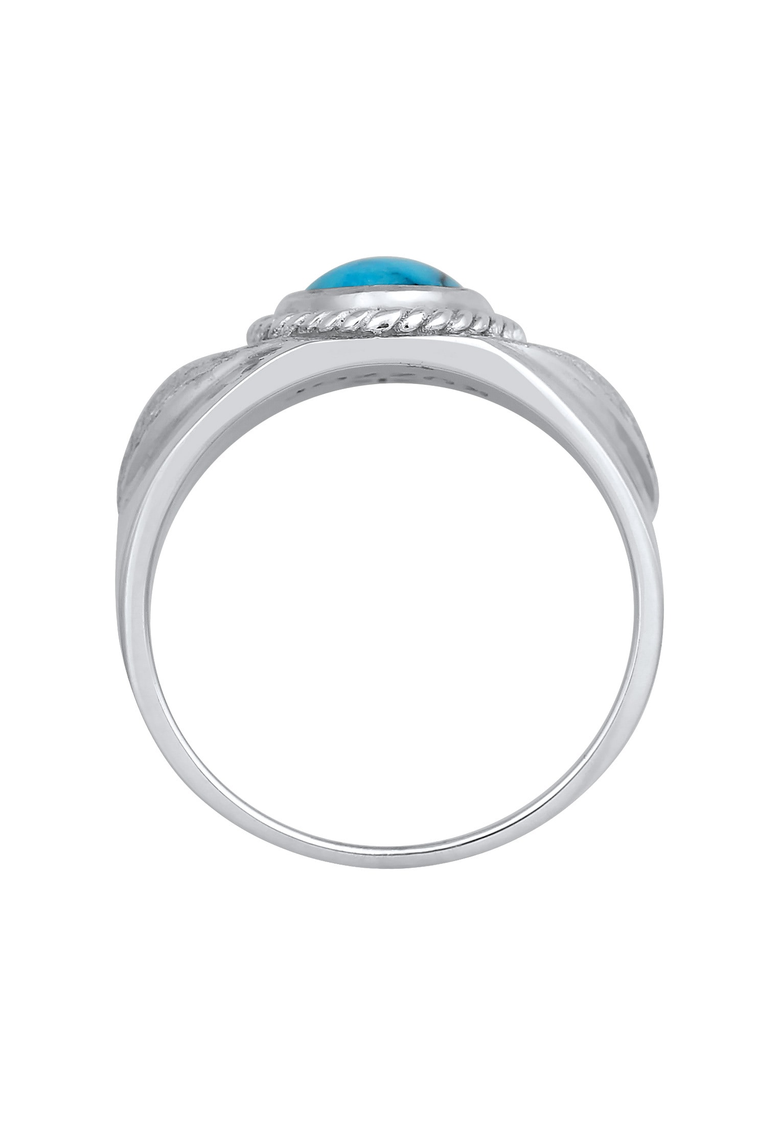 Kuzzoi Siegelring »Ring Herrren Siegelring Türkiser Howlith 925 Silber«