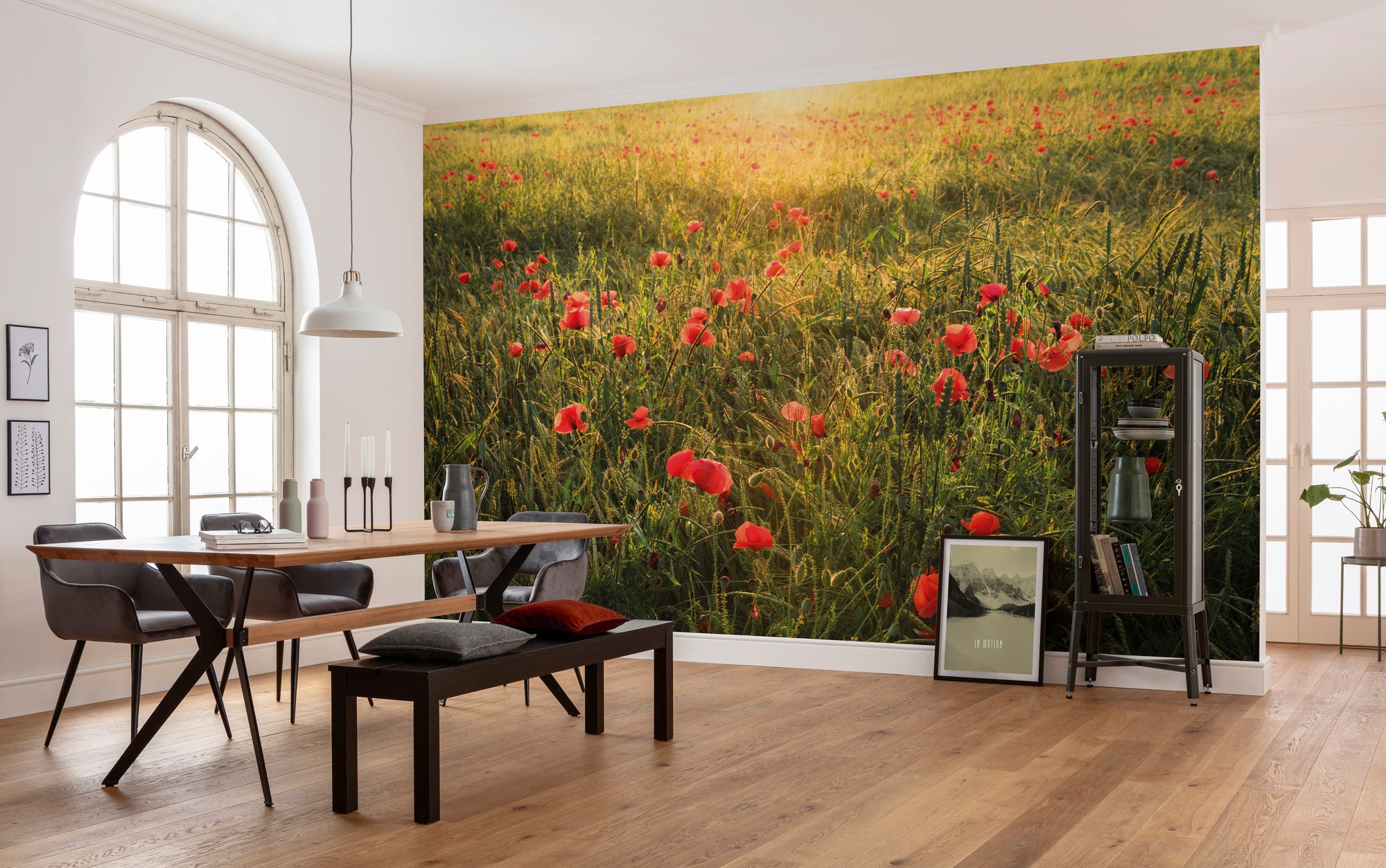 Komar Vliestapete »Digitaldruck Vlies -  Poppy World - Größe 450 x 280 cm« bedruckt glatt Wohnzimmer, Schlafzimmer