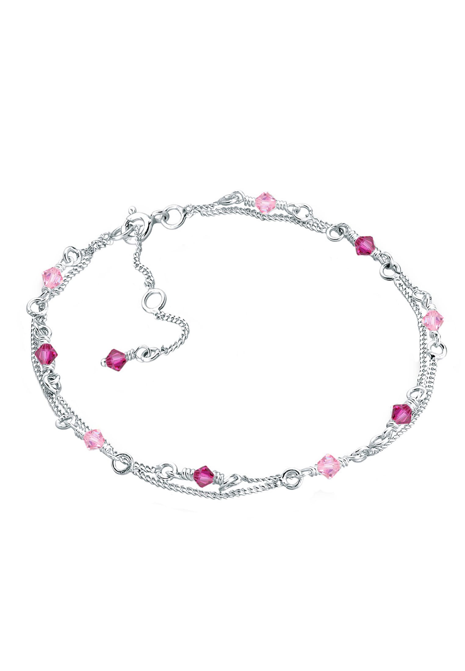 Elli Armkette »Armband Kristalle 925 Sterling Silber«