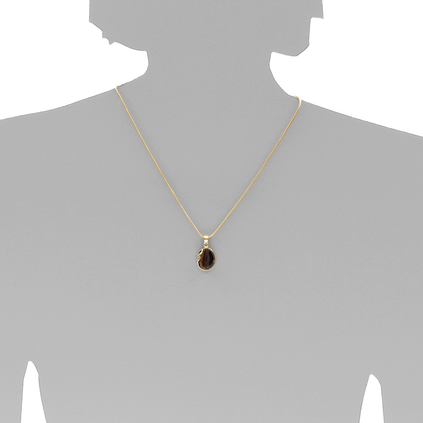 OSTSEE-SCHMUCK Kettenanhänger »- Melanie - Gold 333/000 - Tigerauge« ()