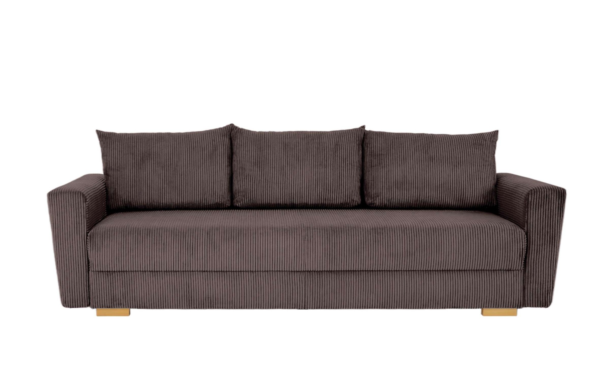 INOSIGN 3-Sitzer »MAGHERA Schlafsofa mit Bettkasten, in hochwertiger Verarbeitung«, mit Wellenunterfederung, Cord und Struktur-Bezug, B/H/T 230/92,5/79 cm
