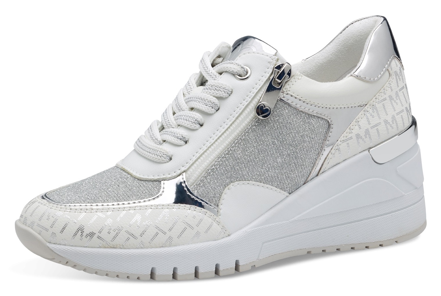 MARCO TOZZI Keilsneaker  , Freizeitschuh, Halbschuh, Schnürschuh in veganer Verarbeitung