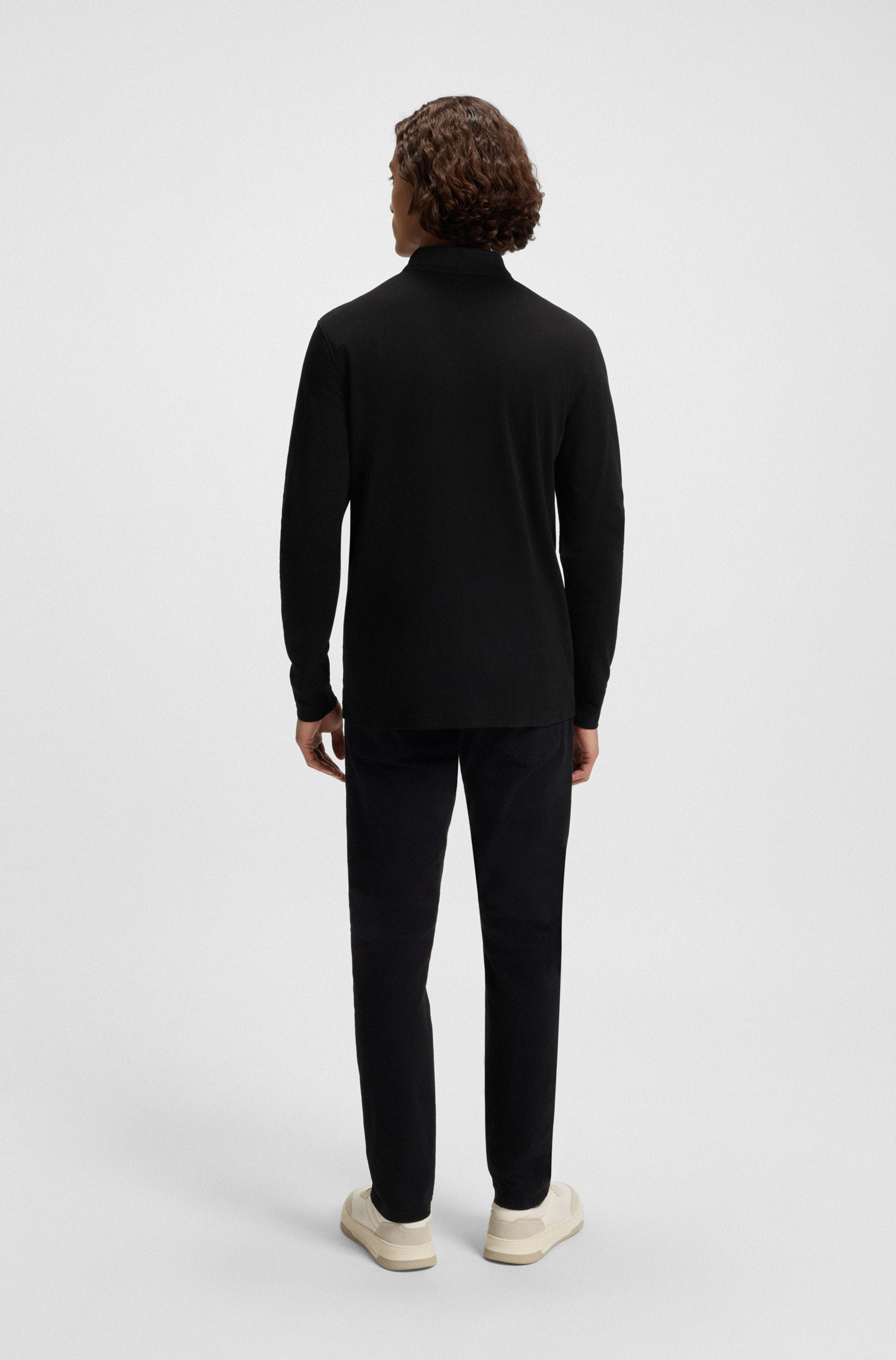 BOSS ORANGE Poloshirt »Pe_interlock_long«, mit Polokragen