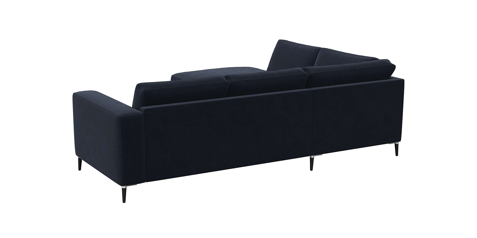 FLEXLUX Ecksofa »Fiore, bequem und komfortabel, zeitlos, OTTOs Choice, L-Form«, breite Armlehnen, Füße Alu/schwarz, B/T 241/225 cm, Kaltschaum im Sitz