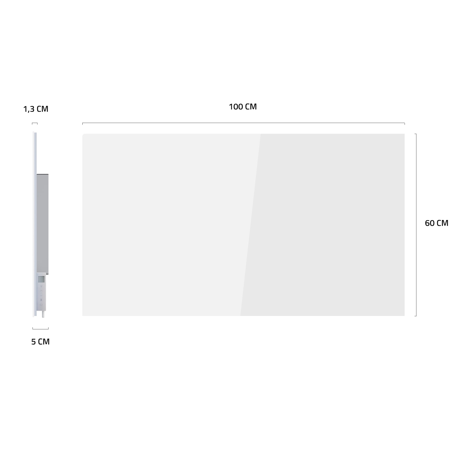 Hombli Smart-Home-Zubehör »Smartes Infrarot Glas Heizpanel 600W«