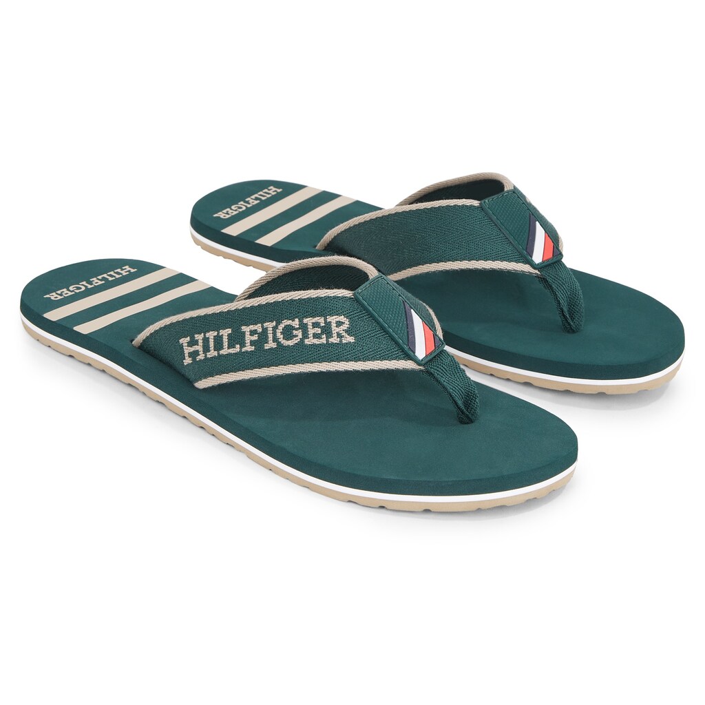 Tommy Hilfiger Zehentrenner »SPORTY HILFIGER BEACH SANDAL«