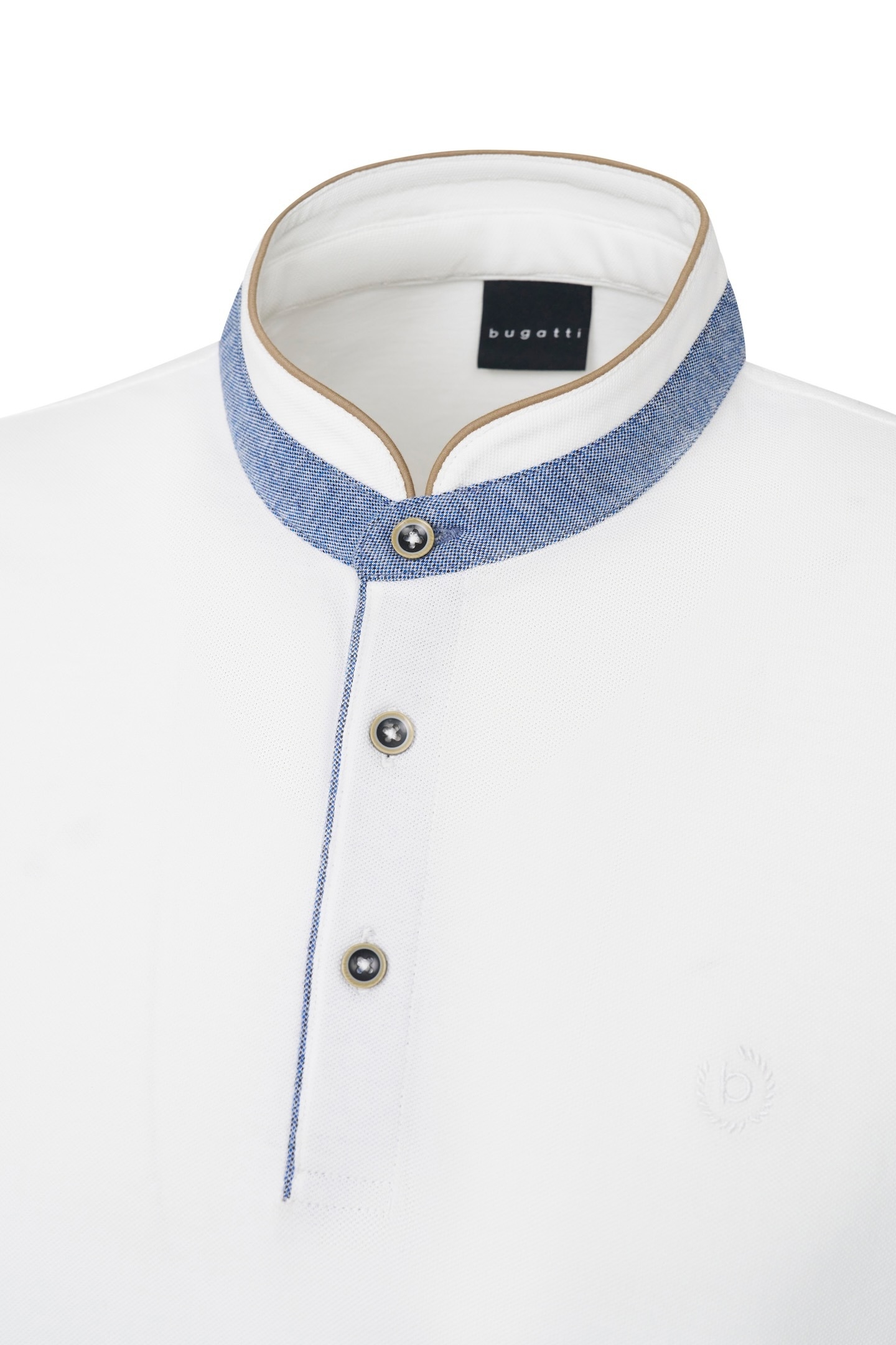 bugatti Poloshirt, mit Stehkragen